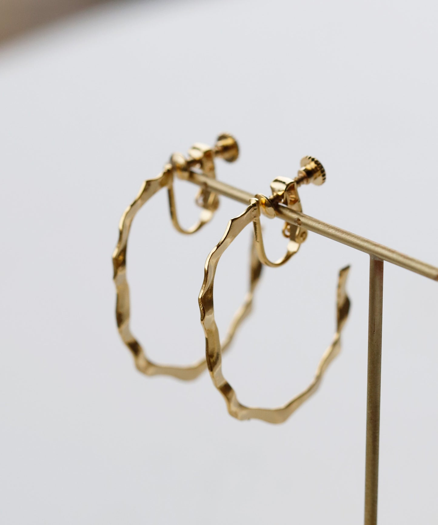 Metal Hoop Clip On Earrings[Ownideal]