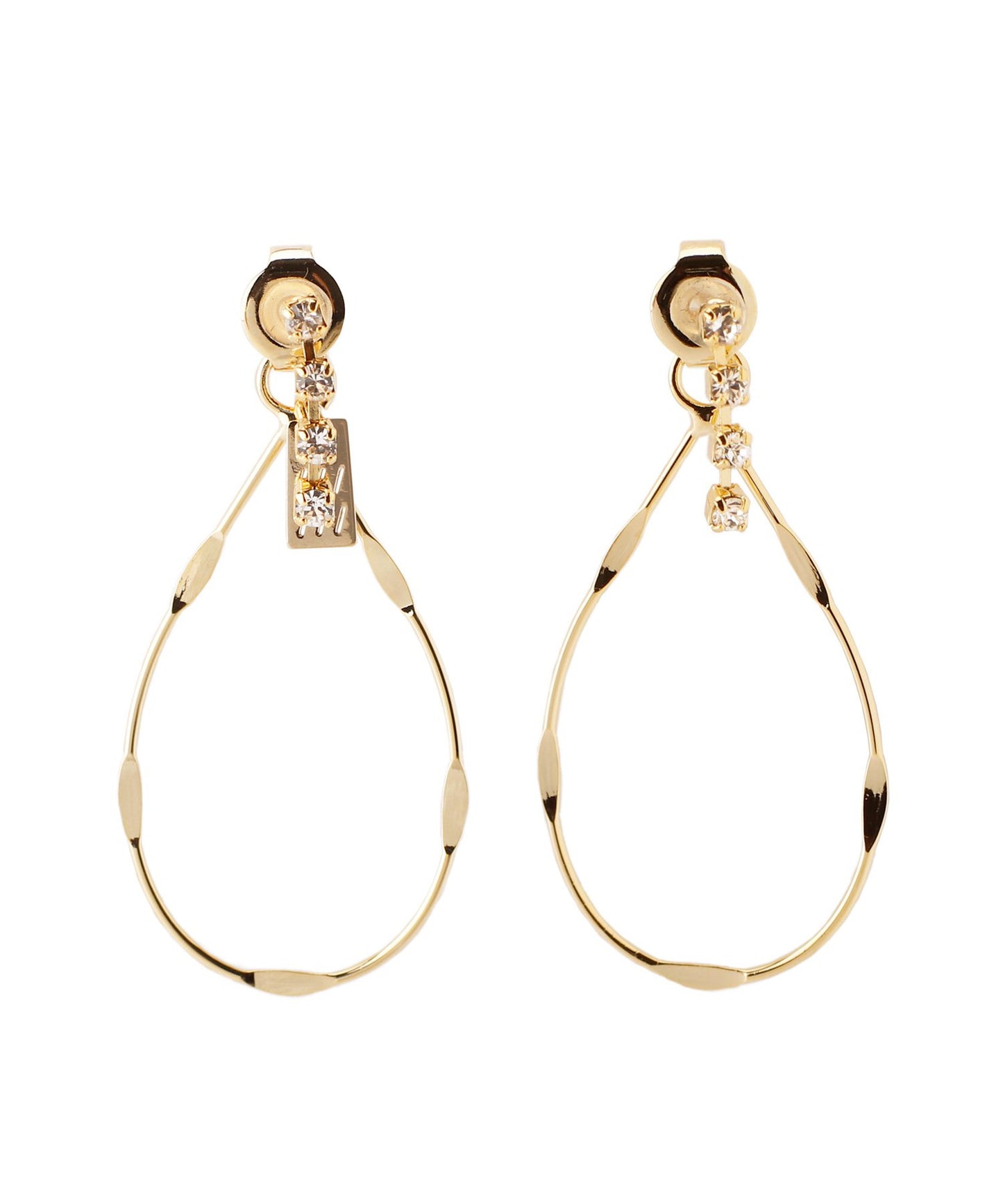 Metal Drop Motif Earrings[Sheerchic]