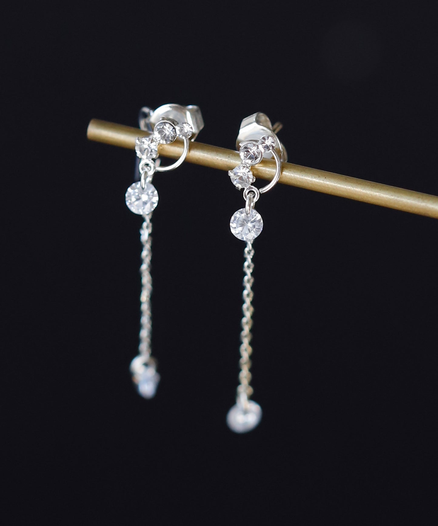 Bijou Chain Long Earrings[Sheerhic]