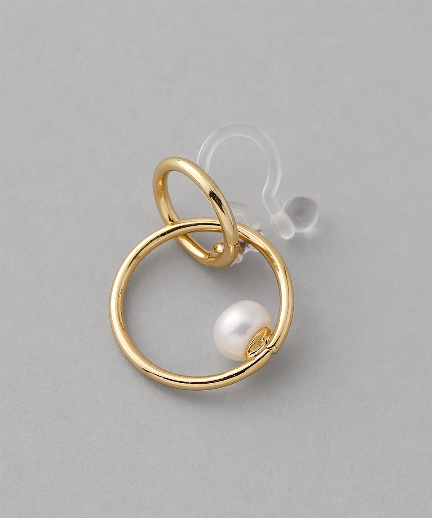 Pearl Circle Clip On Earrings [Sheerchic]
