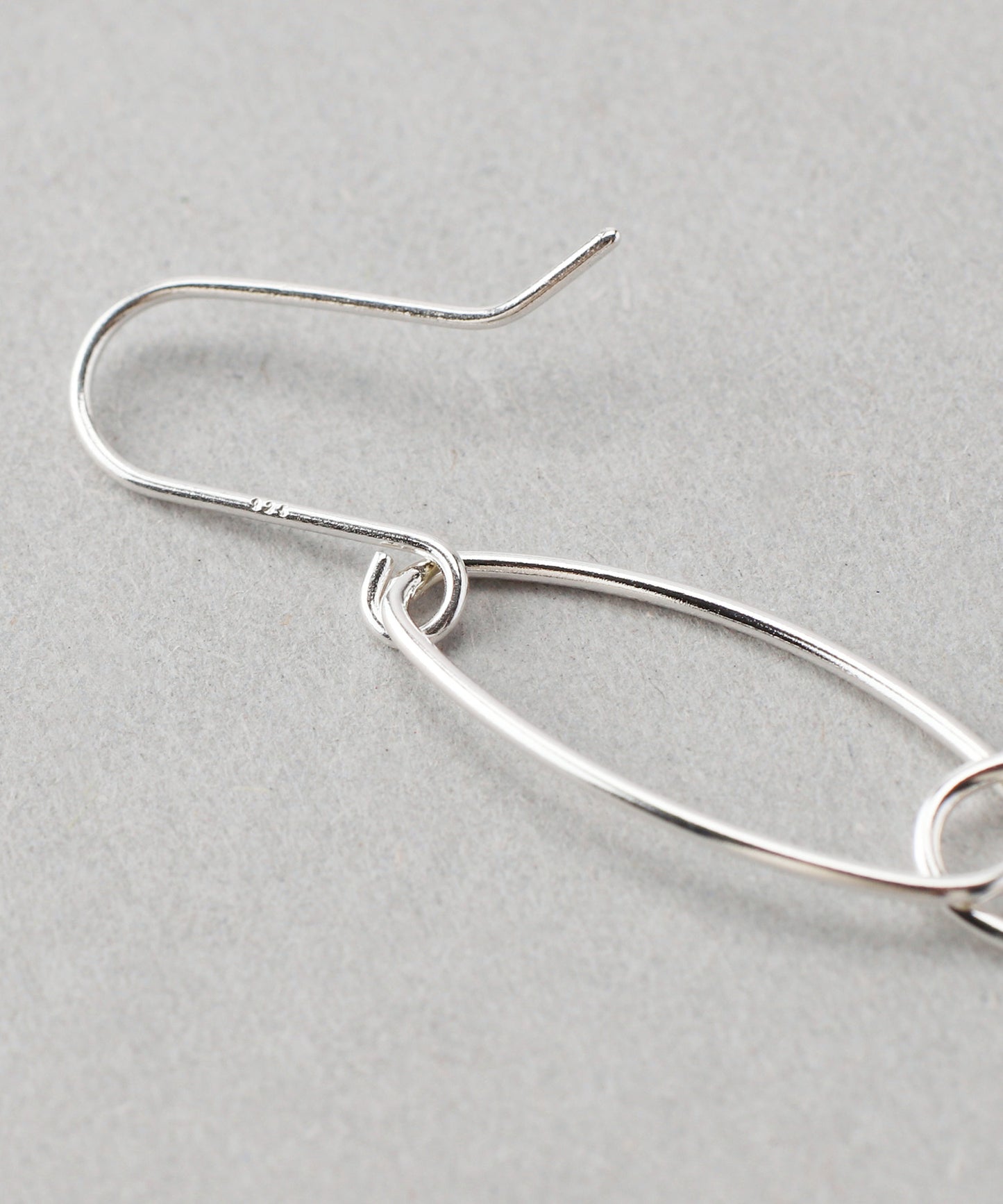 Drop Motif shell Earrings [925 silver][Basic]
