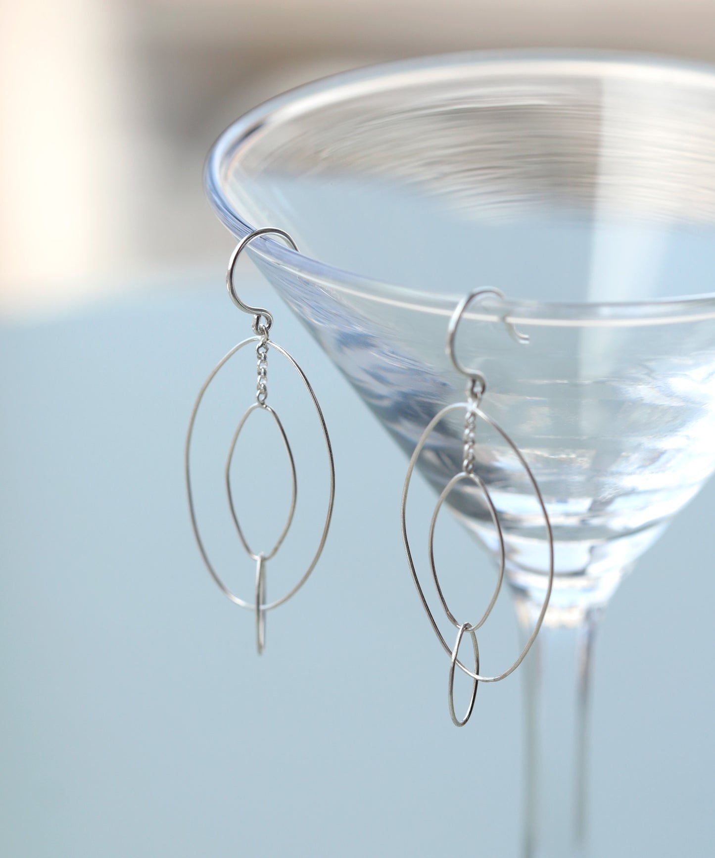 Oval Motif Earrings [925 silver][Basic]