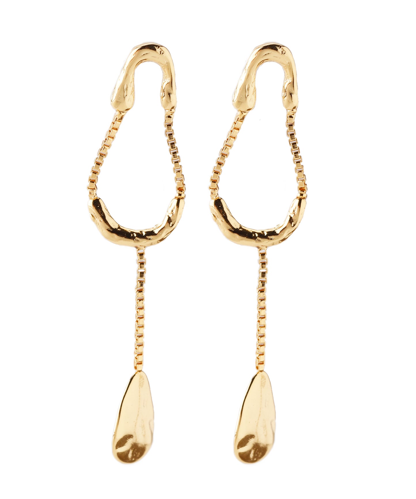 Metal Chain Earrings[Sheerchic]