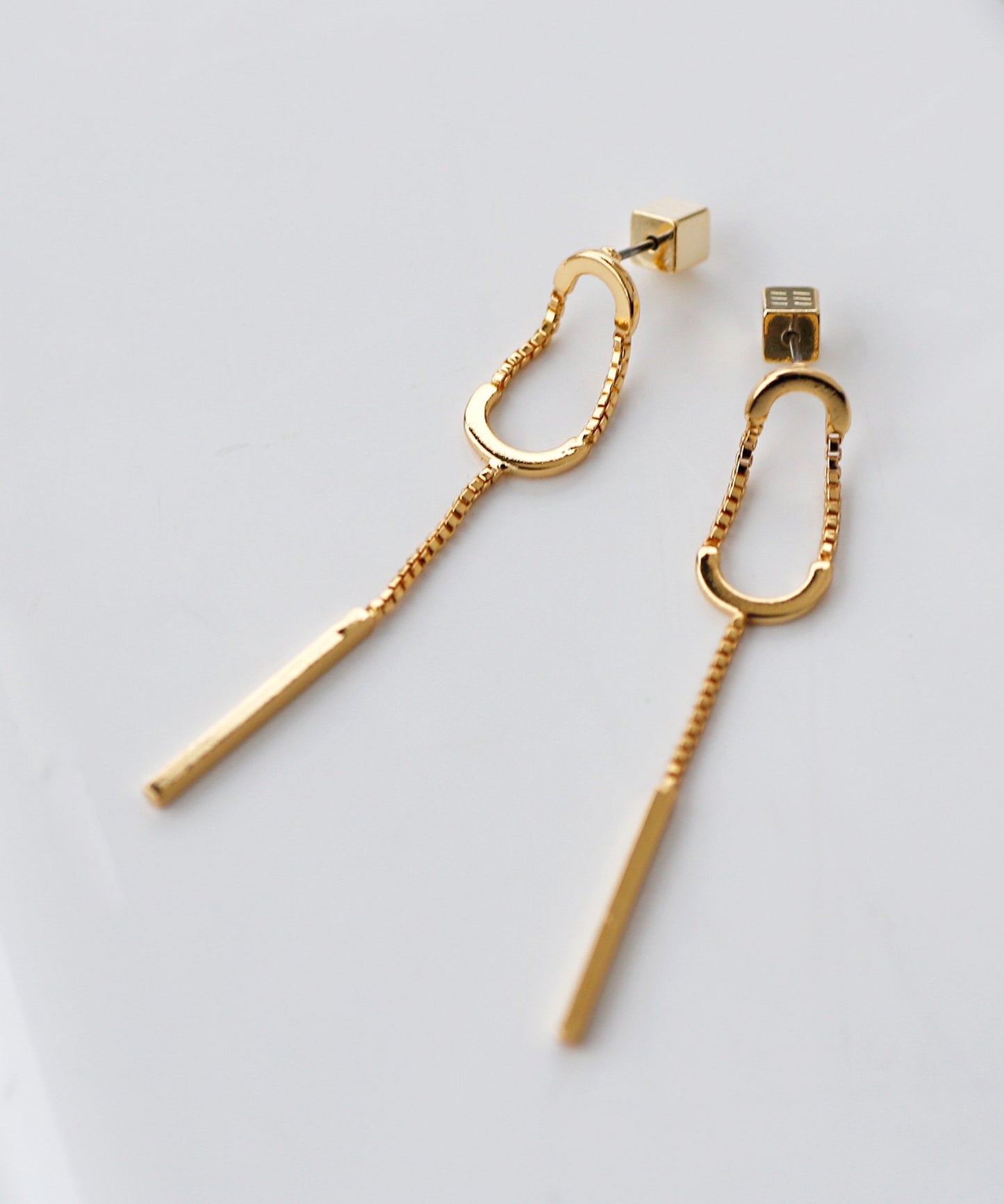 Metal Chain Earrings[Sheerchic]