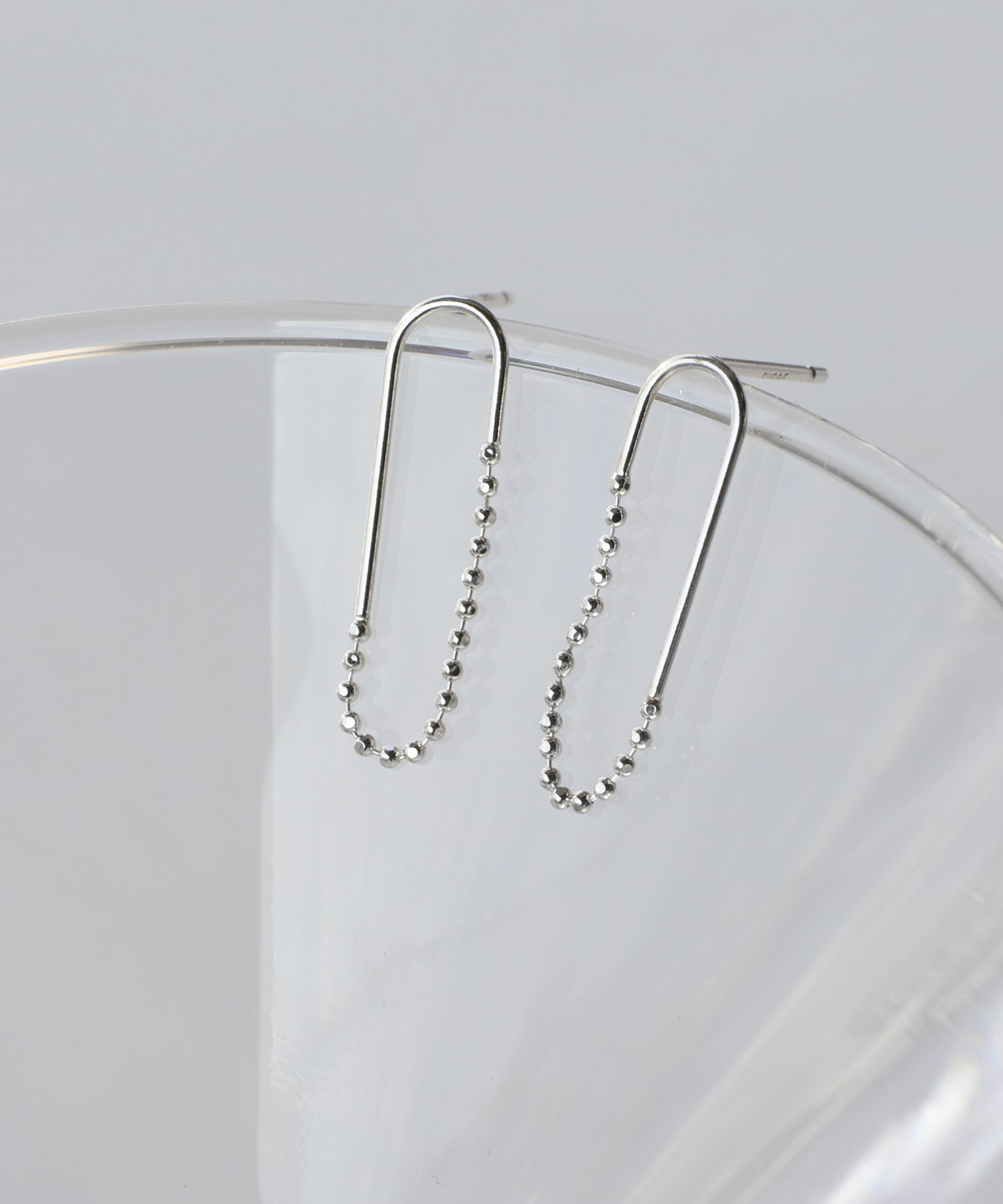 Oval Chain Earrings [925 silver][Basic]