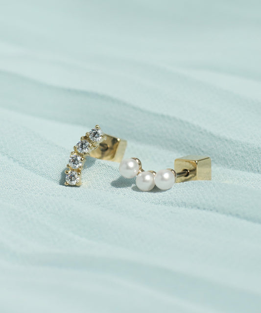 Bijou × Pearl Earrings [Sheerchic]