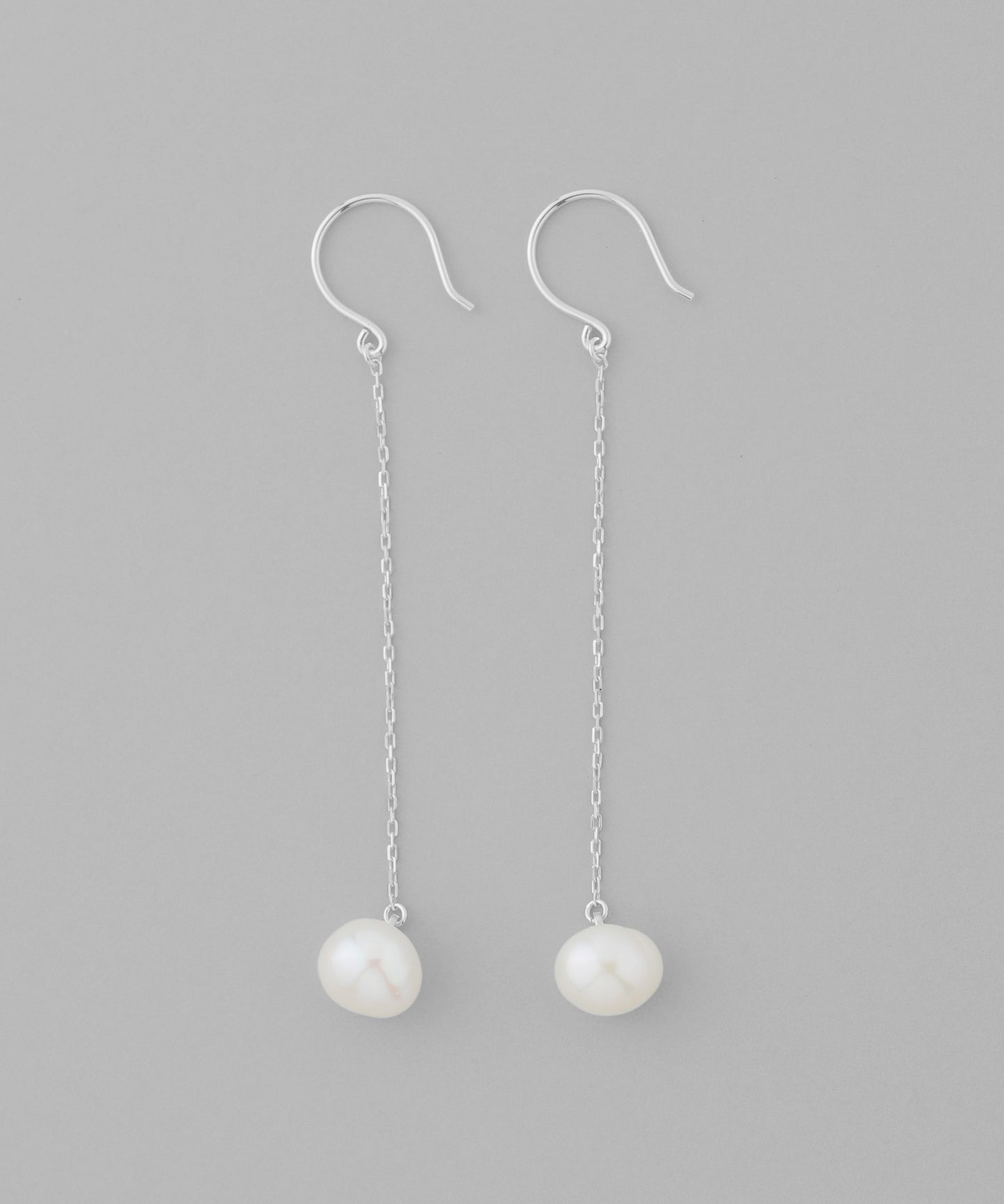 Pearl Long Earrings [925 silver][Basic]