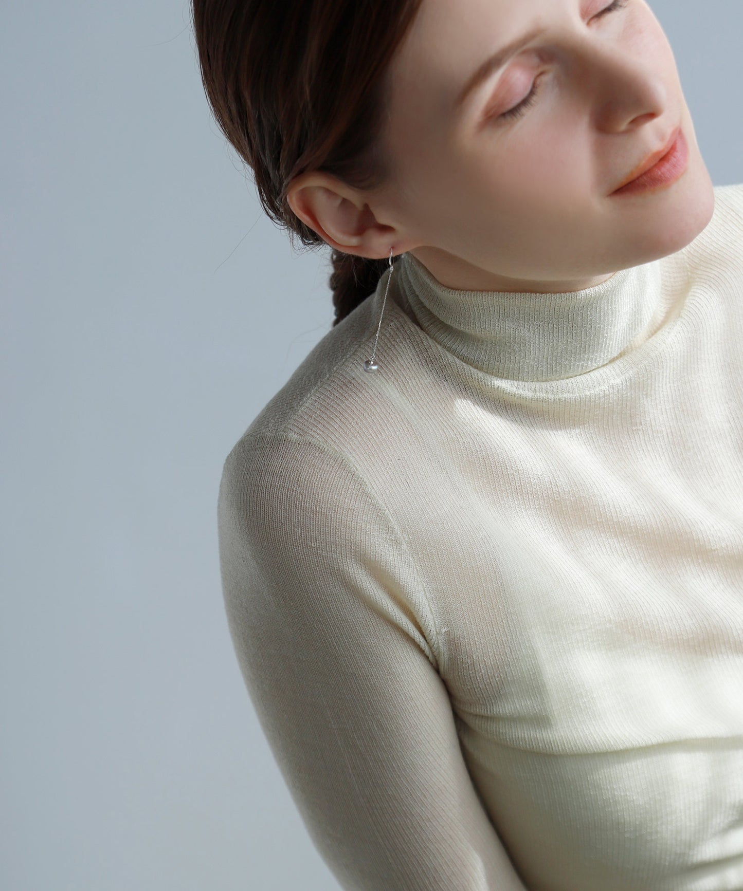 Pearl Long Earrings [925 silver][Basic]