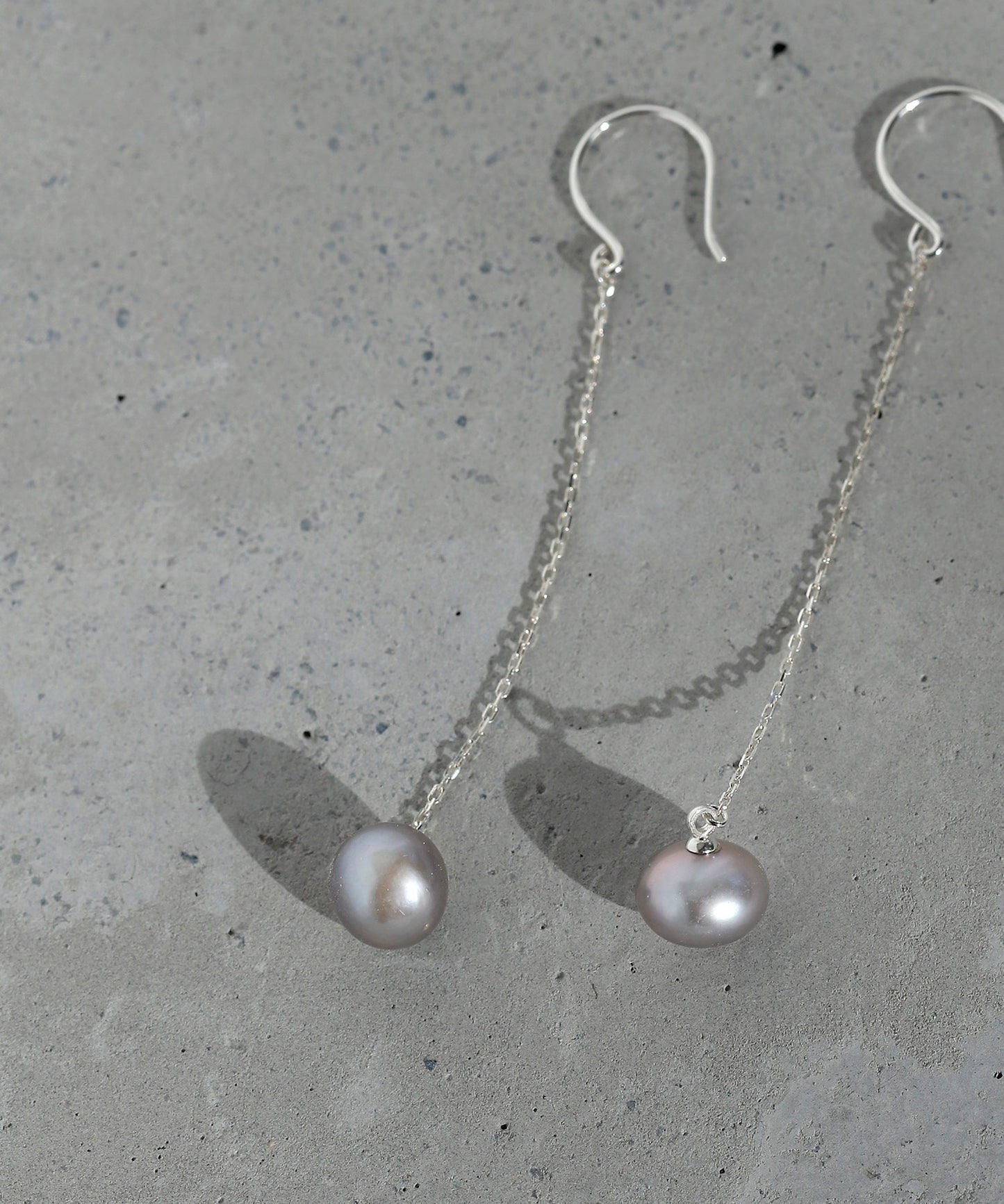 Pearl Long Earrings [925 silver][Basic]