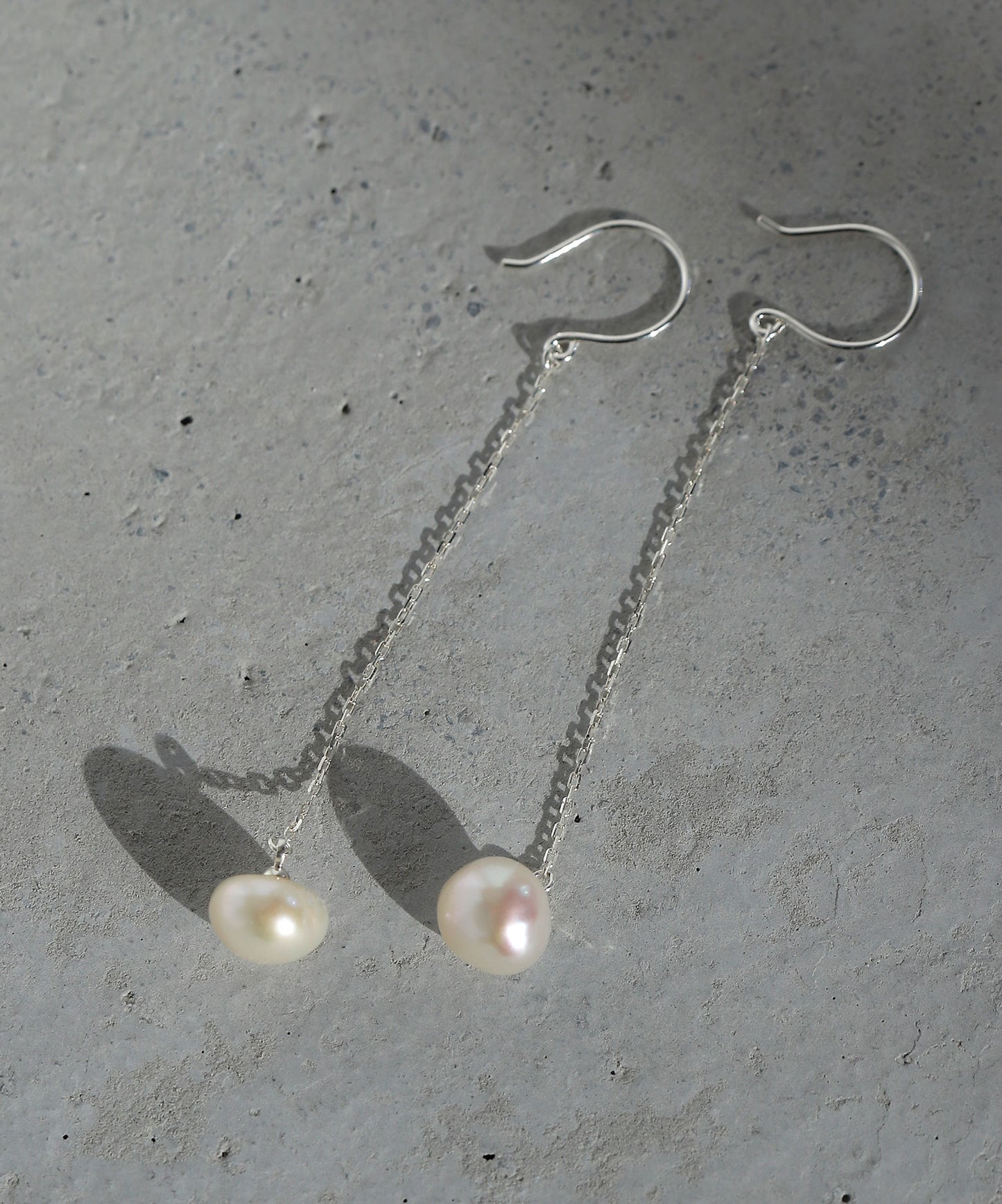 Pearl Long Earrings [925 silver][Basic]