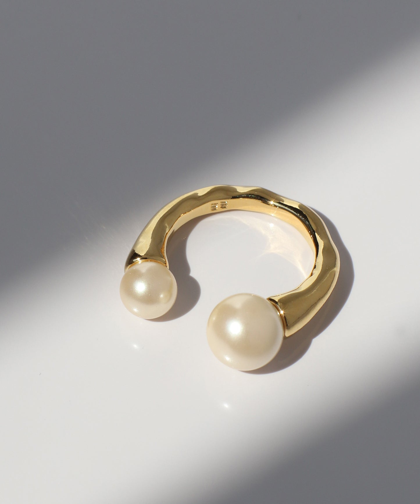 Double Pearl 2Way Ring