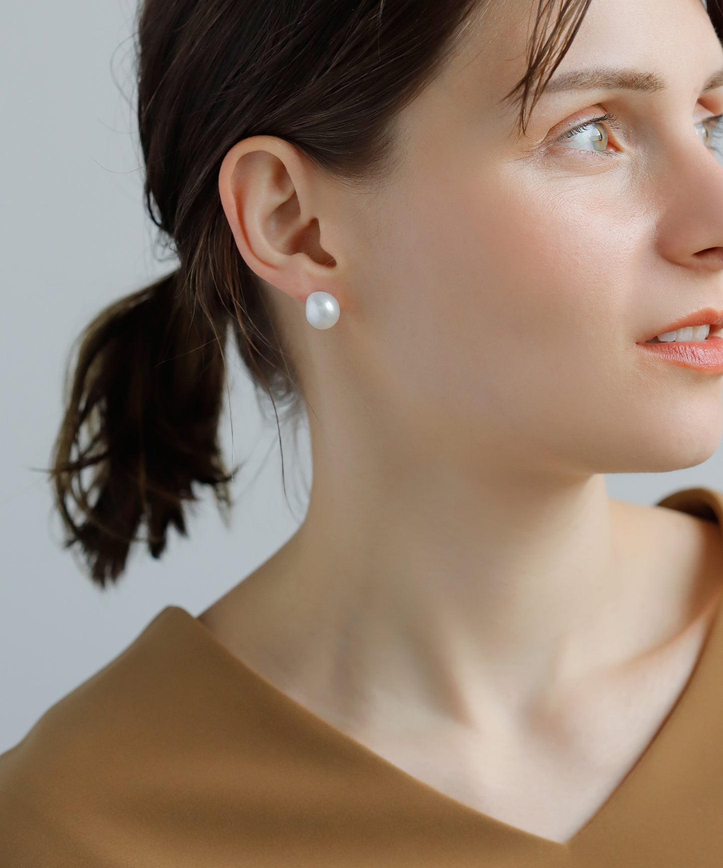 Pearl Asymmetry Clip On Earrings[Sheerchic]