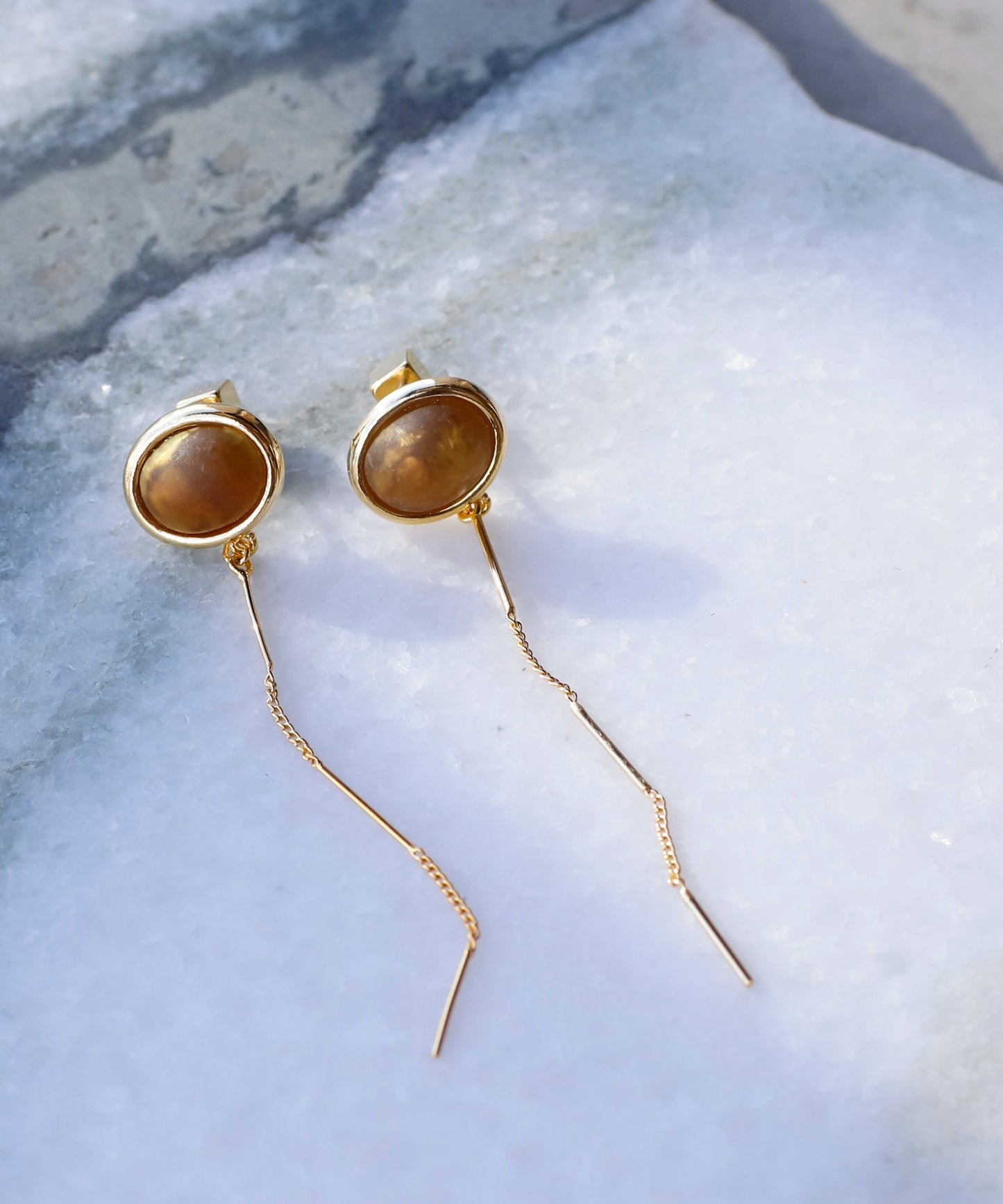 Frosted Glass Earrings[A][Ownideal]