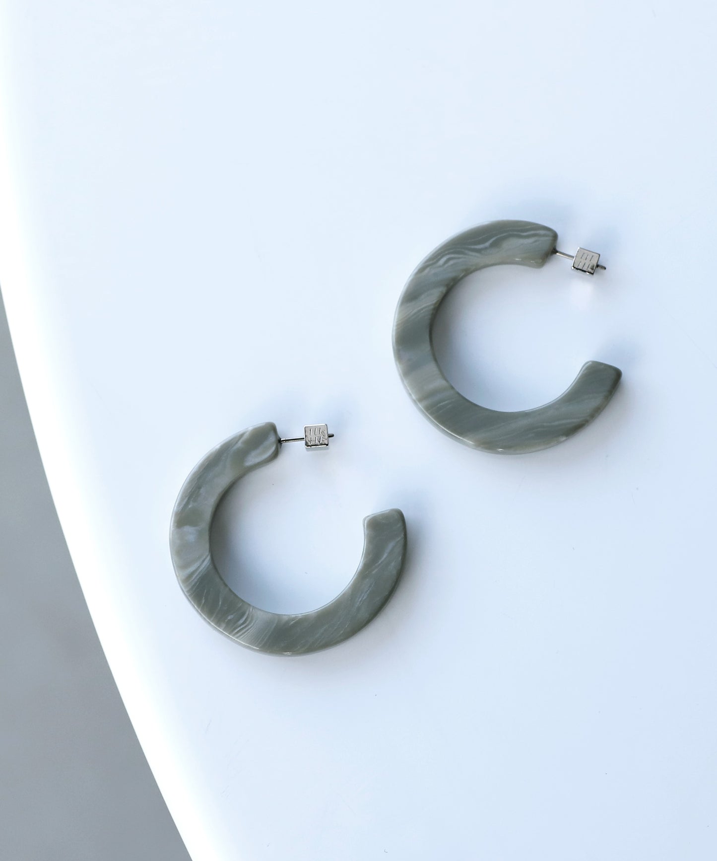 Marble Hoop Earrings[Ownideal]