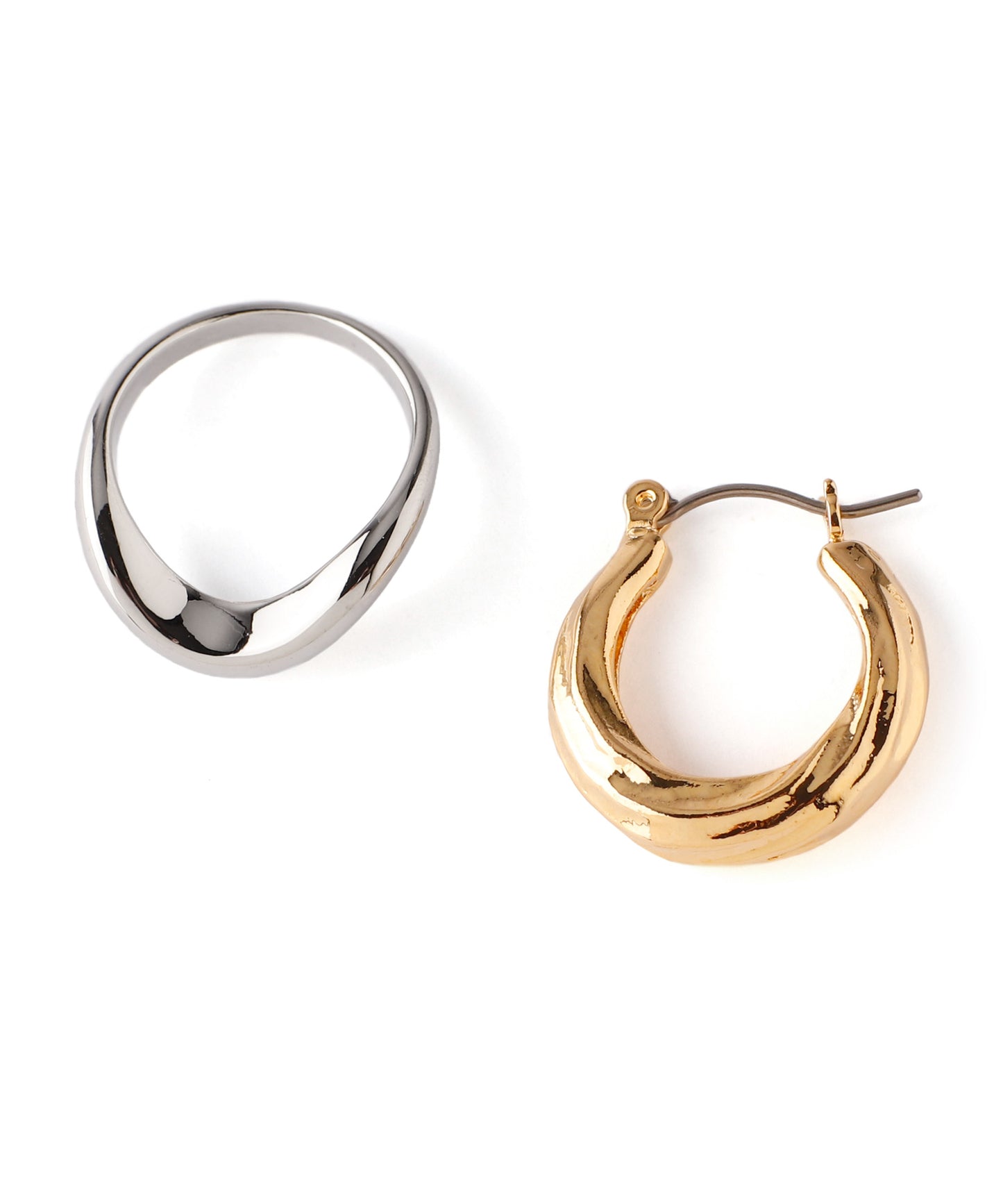 Metal Hoop Earrings[A][Ownideal]