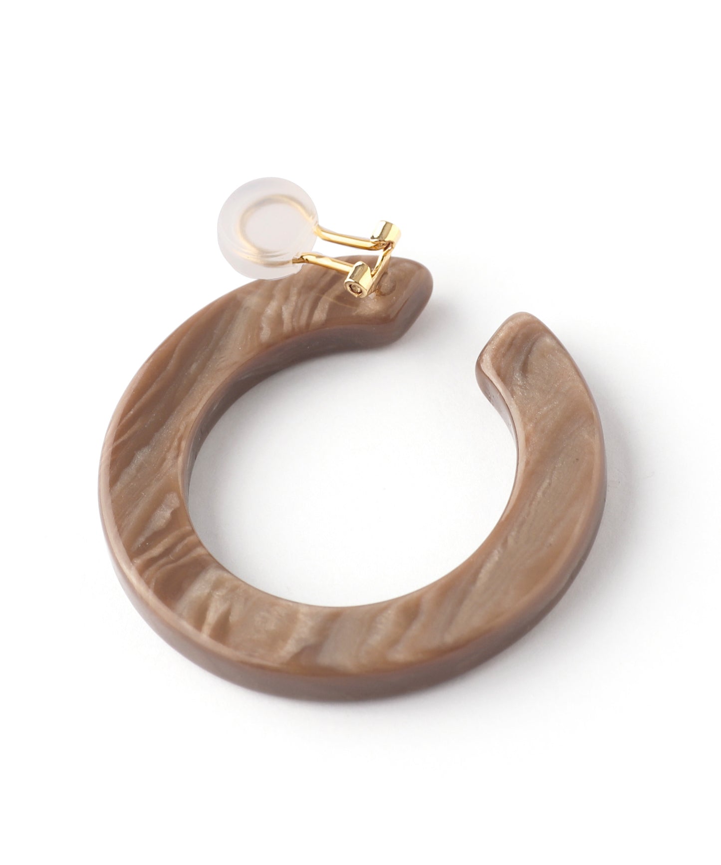 Marble Hoop Clip On Earrings[Ownideal]