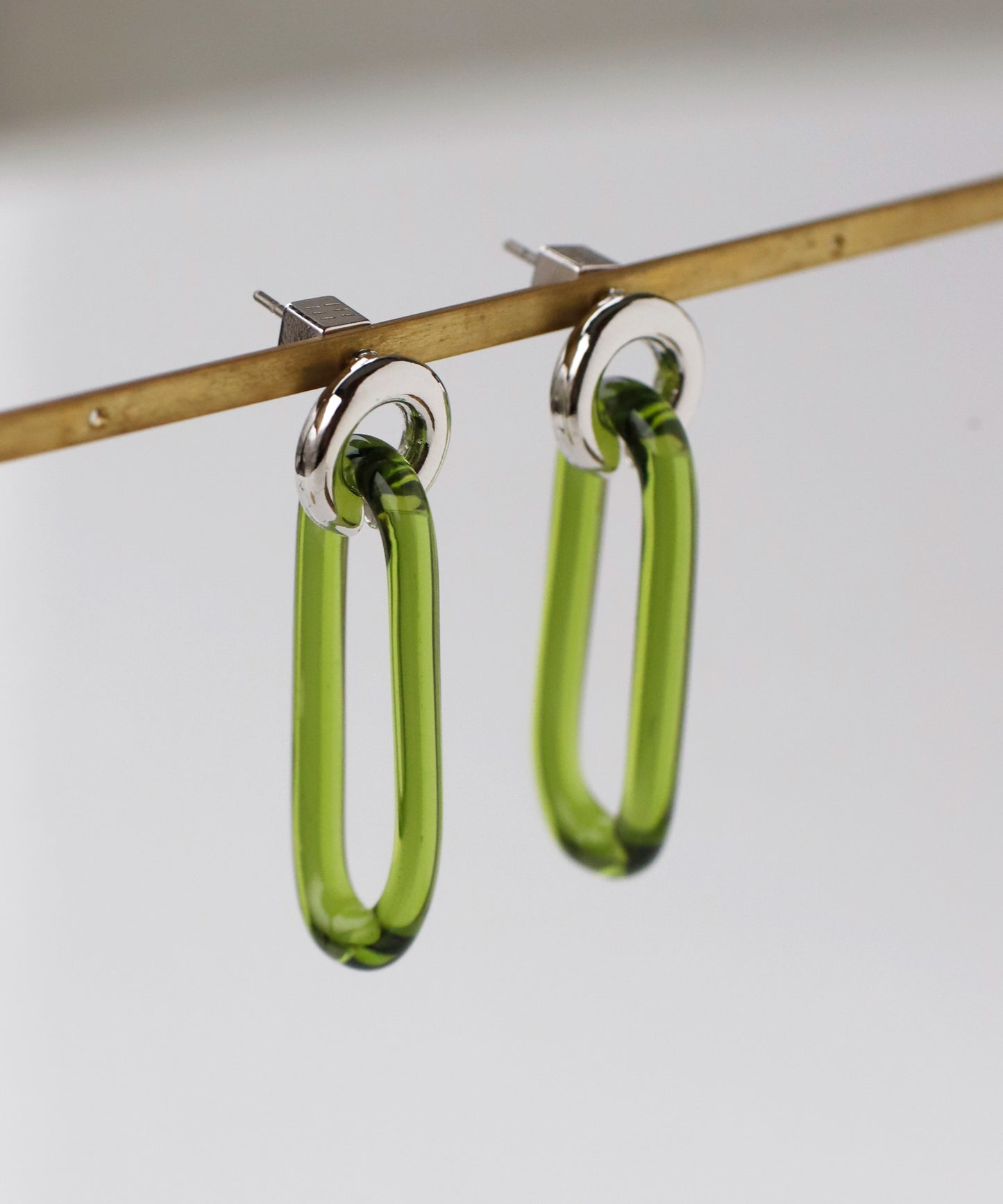 Glass × Metal Earrings[Ownideal]