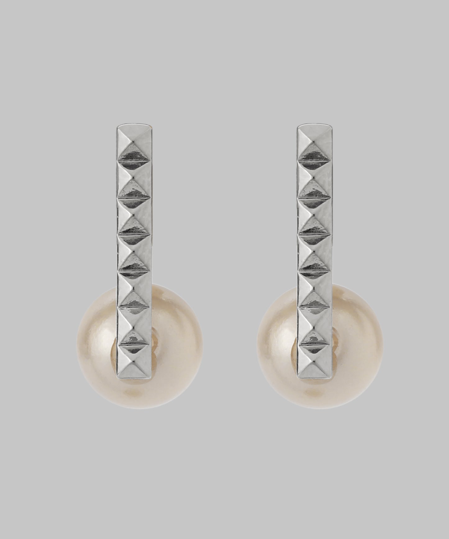 Shell Pearl × Studs Clip On Earrings [Sheerchic]