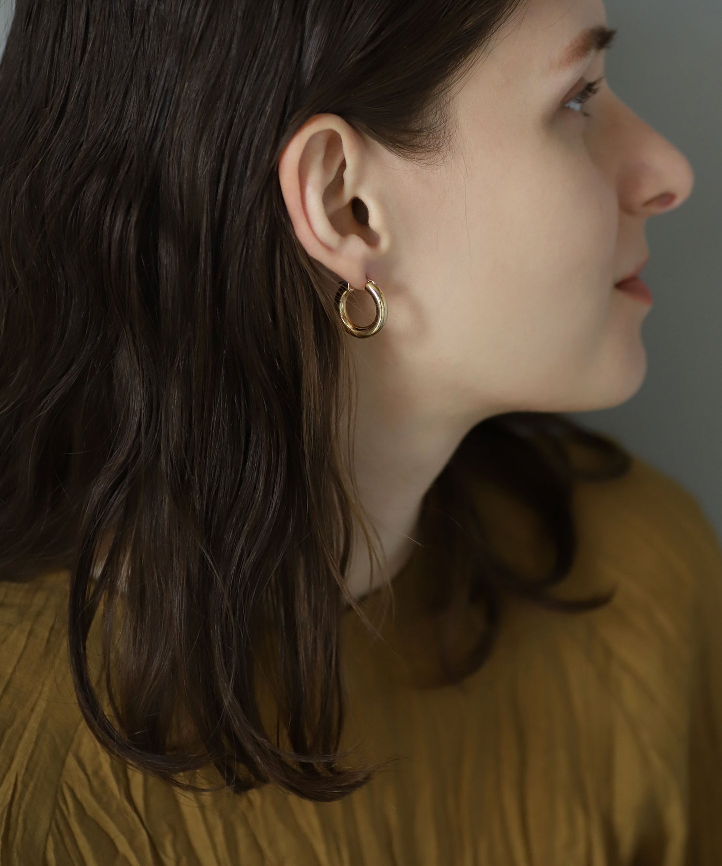 Metal Hoop Earrings [L][Basic]