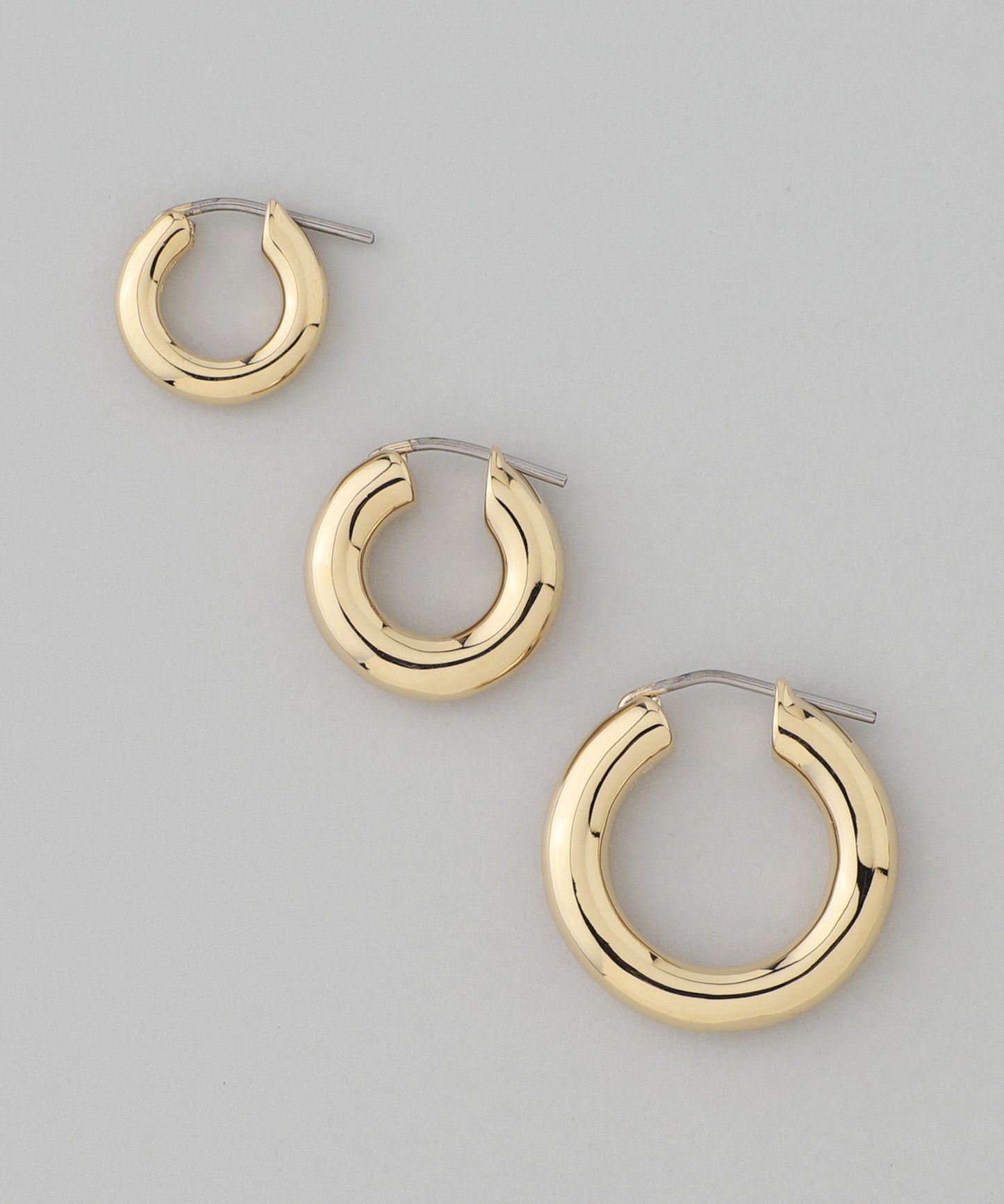 Metal Hoop Earrings [M][Basic]