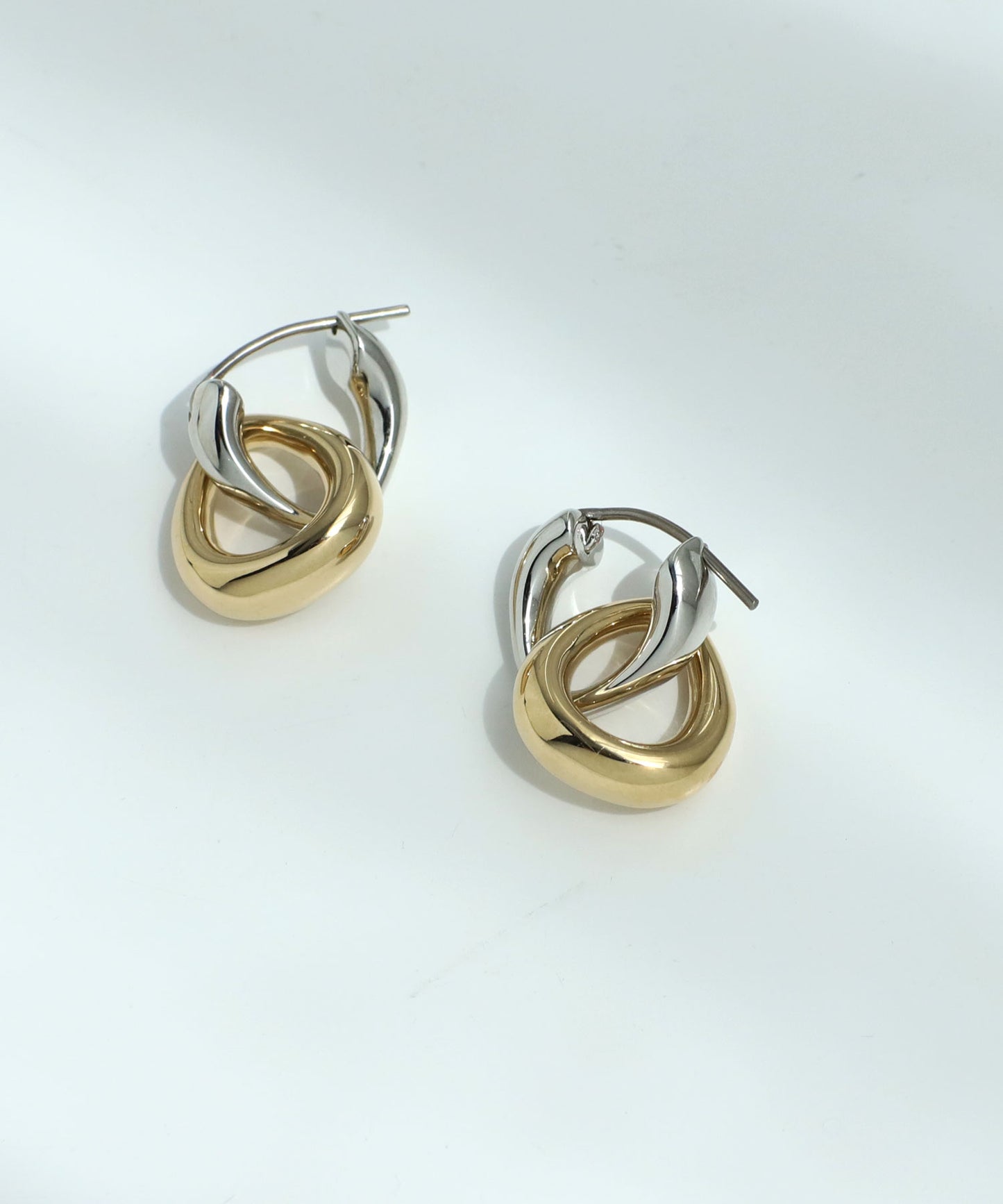 Bicolor Metal Earrings [Basic]