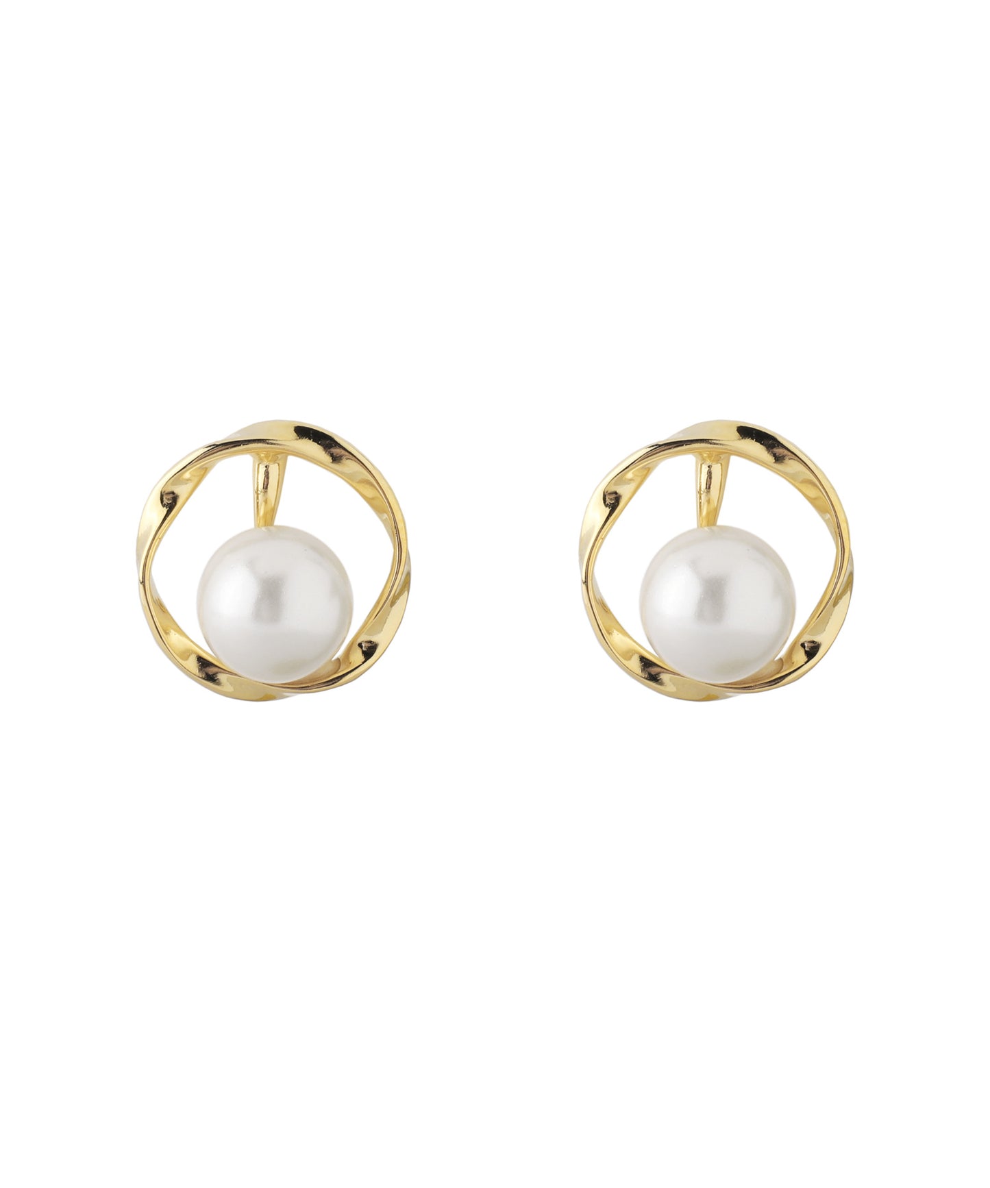 Pearl × Metal Clip On Earrings[Sheerchic]