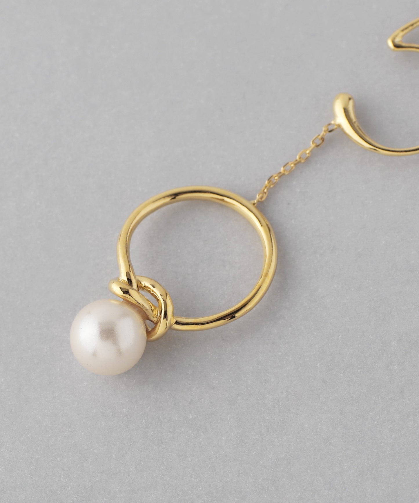 Pearl × Hoop Clip On Earrings[Sheerchic]