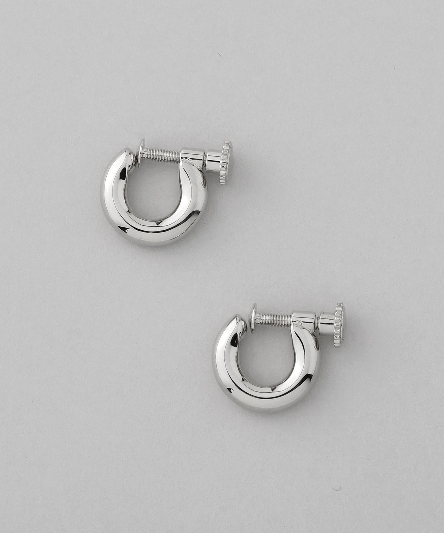 Metal Hoop Clip On Earrings [S][Basic]