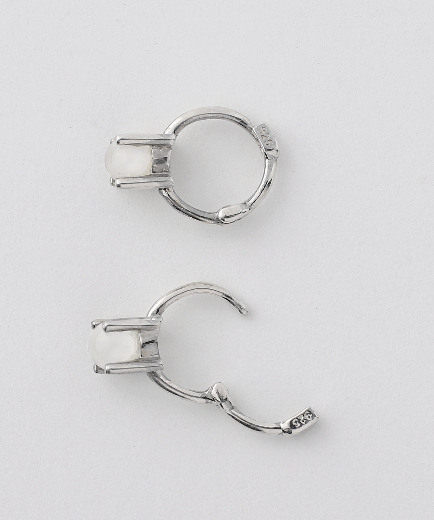 Moonstone Mini Earrings [925 silver][Basic]