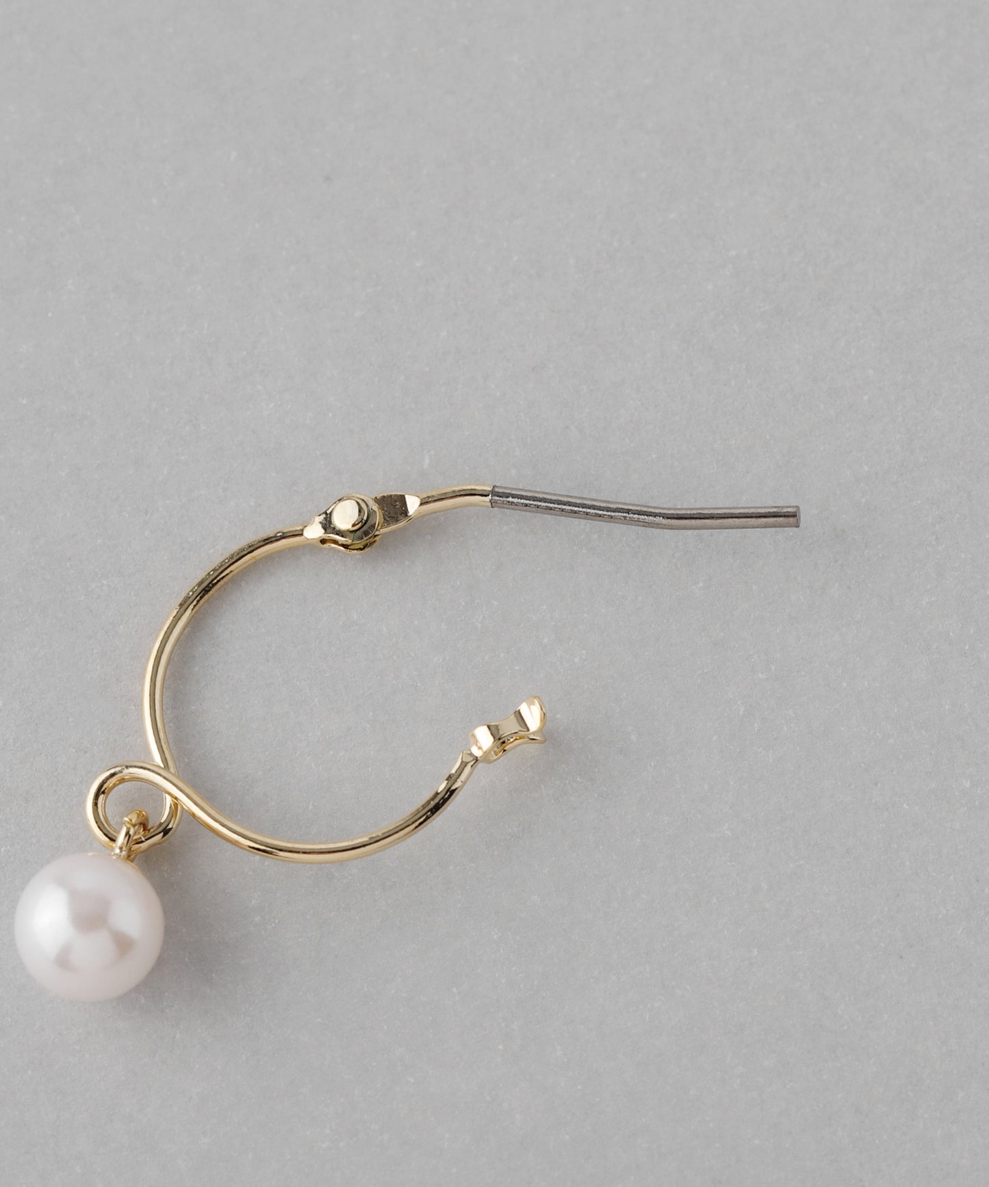 Pearl Hoop Earrings [Sheerchic]