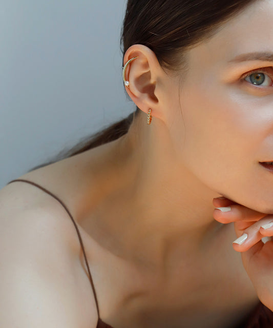 Pearl × Arch Ear Cuff [Ownideal]