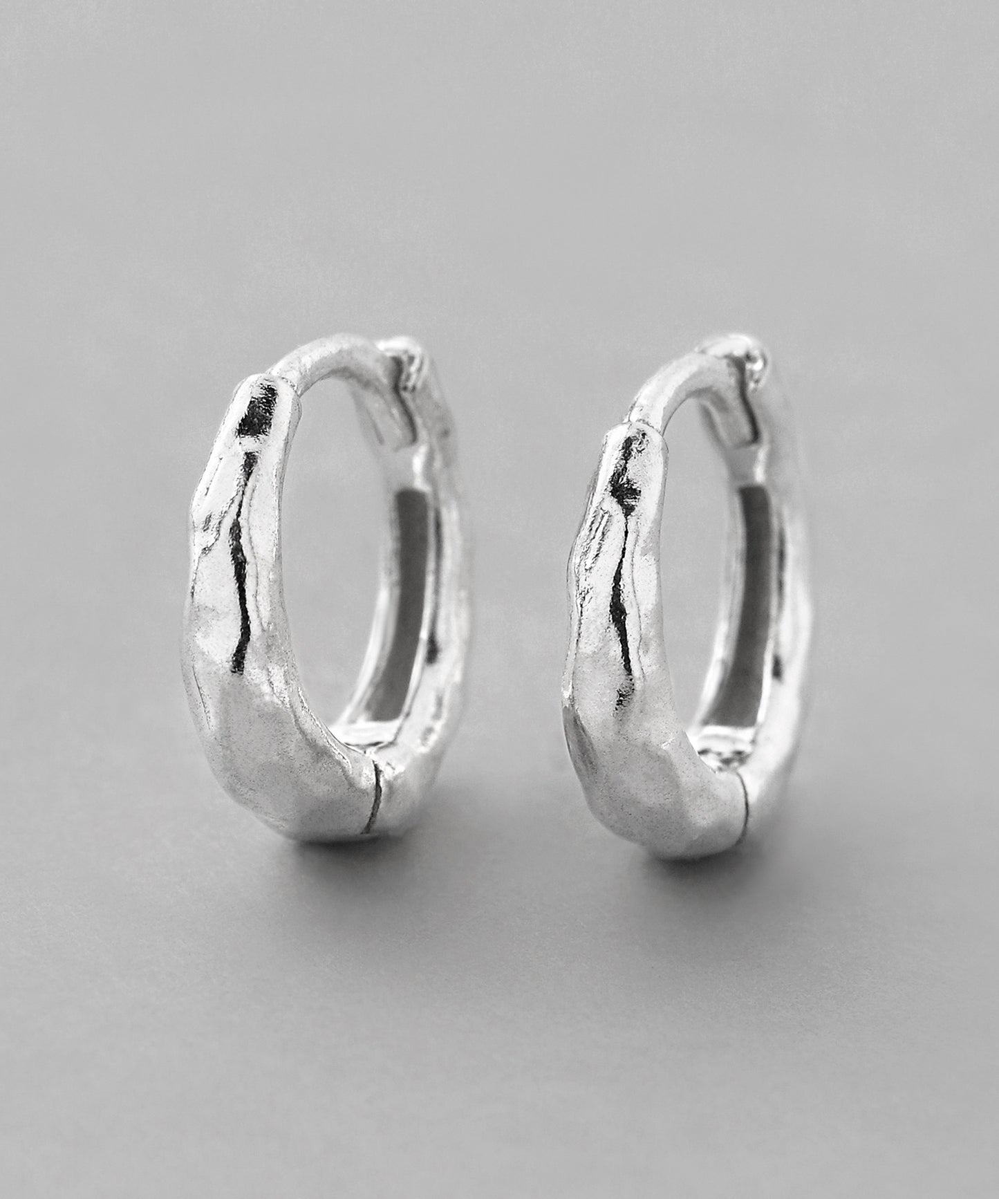 Craft Style Hoop Earrings [925 Silver]