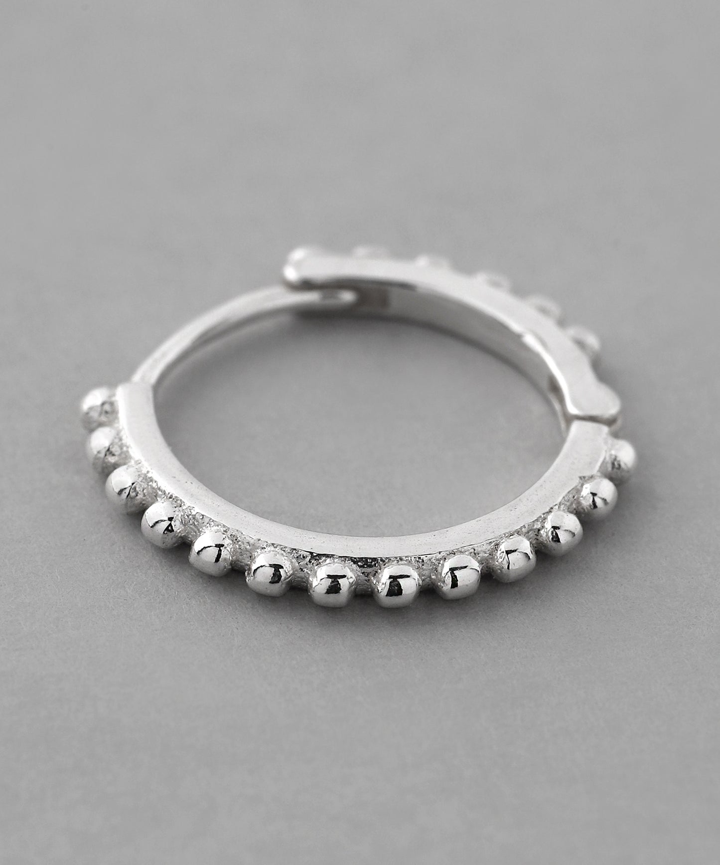 Dot Line Hoop Earrings [925 silver]