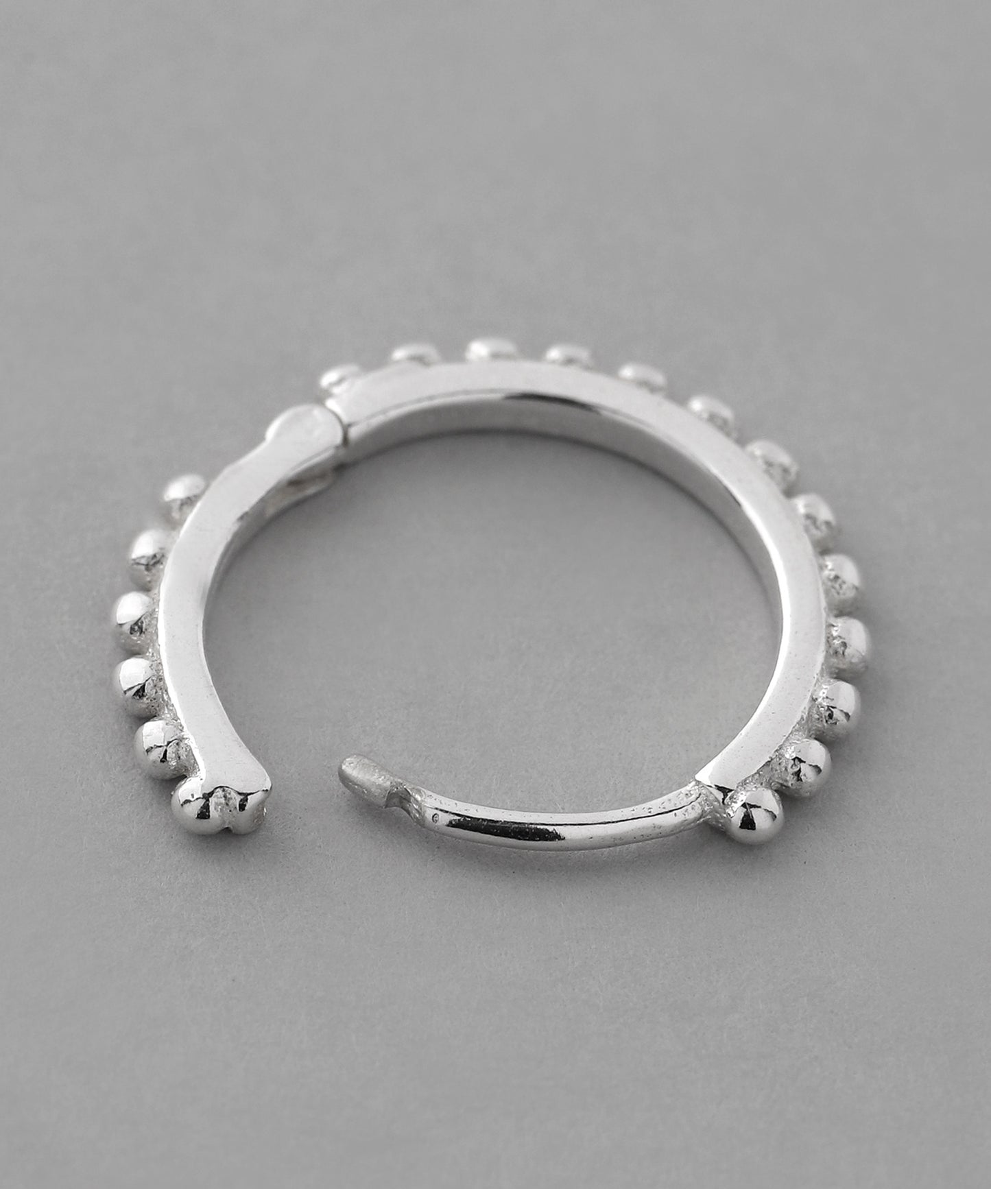 Dot Line Hoop Earrings [925 silver]
