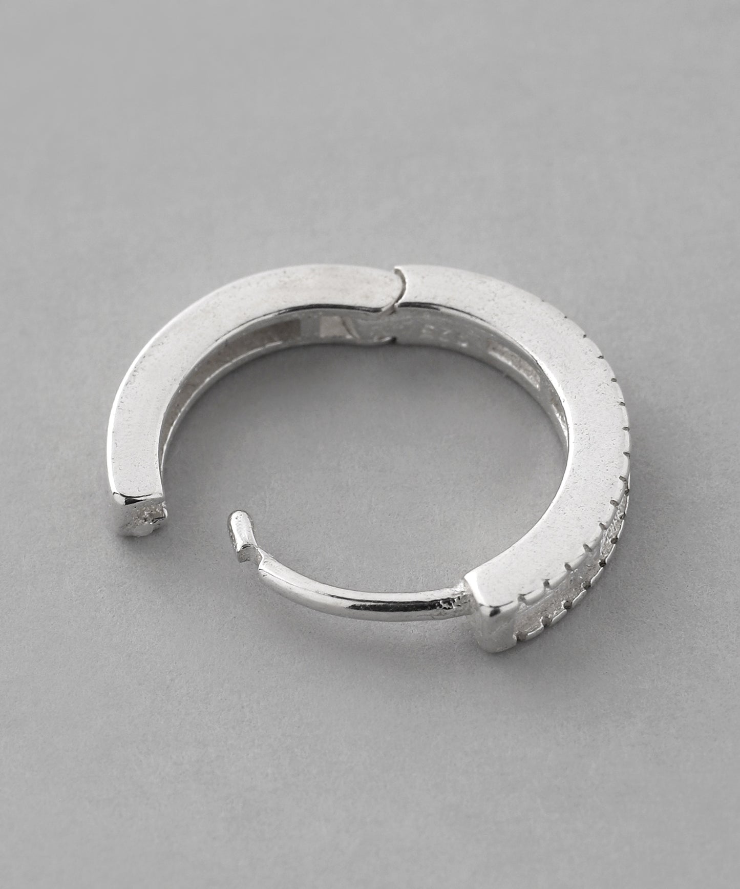 Bijou Line Hoop Earrings [925 silver]