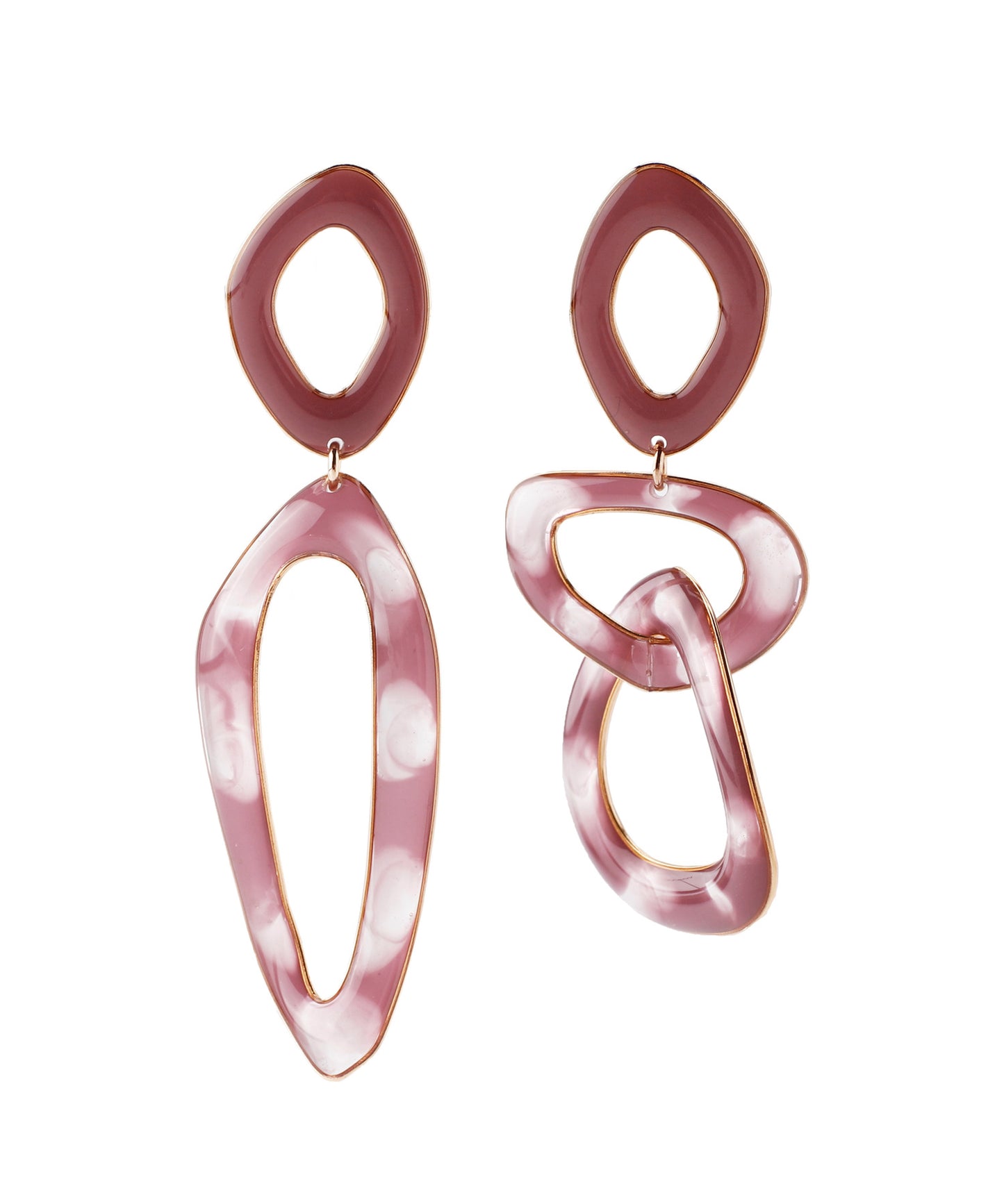 Marble Asymmetry Earrings[Sheerchic]