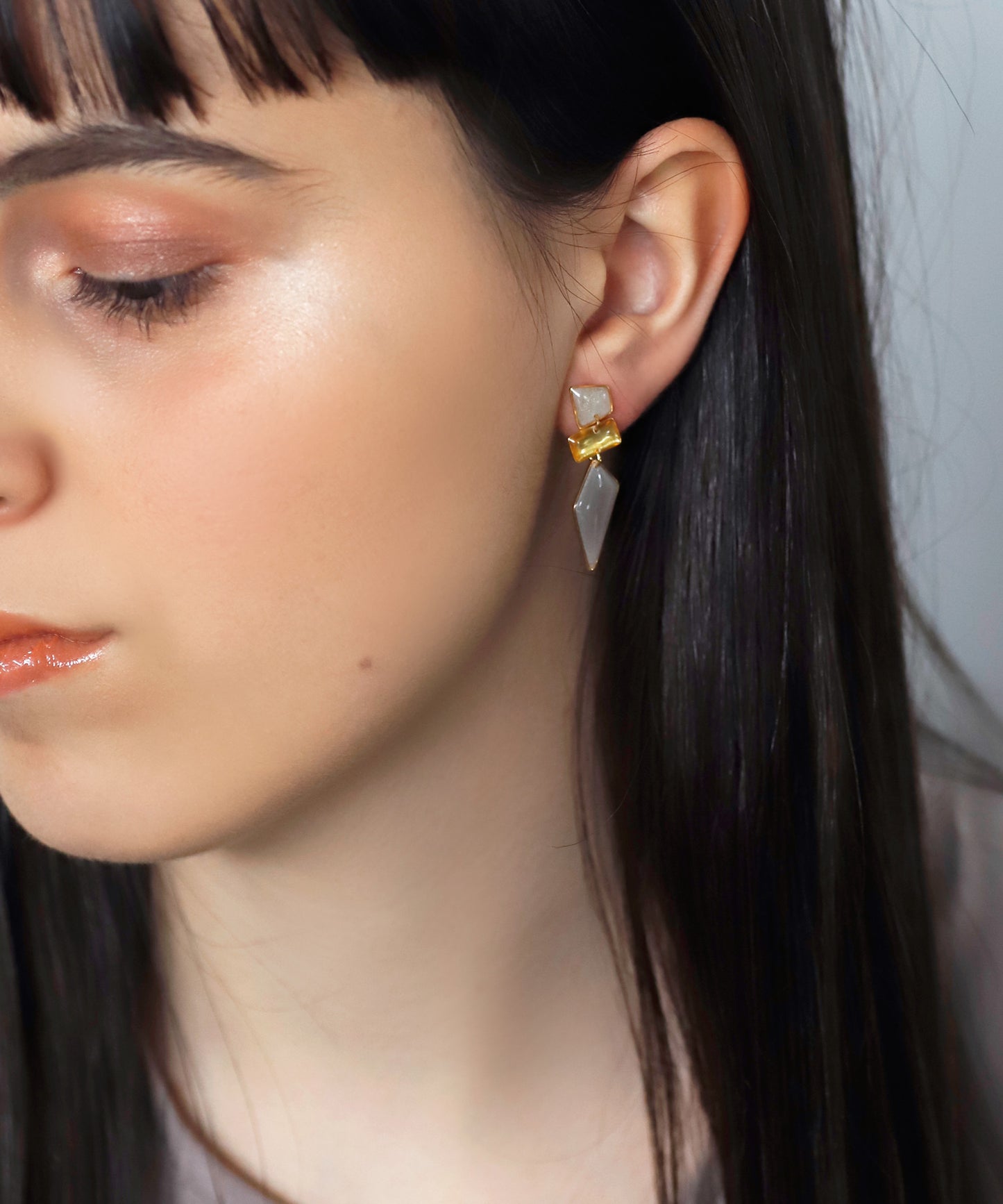 Multicolor Clip On Earrings[Sheerchic]