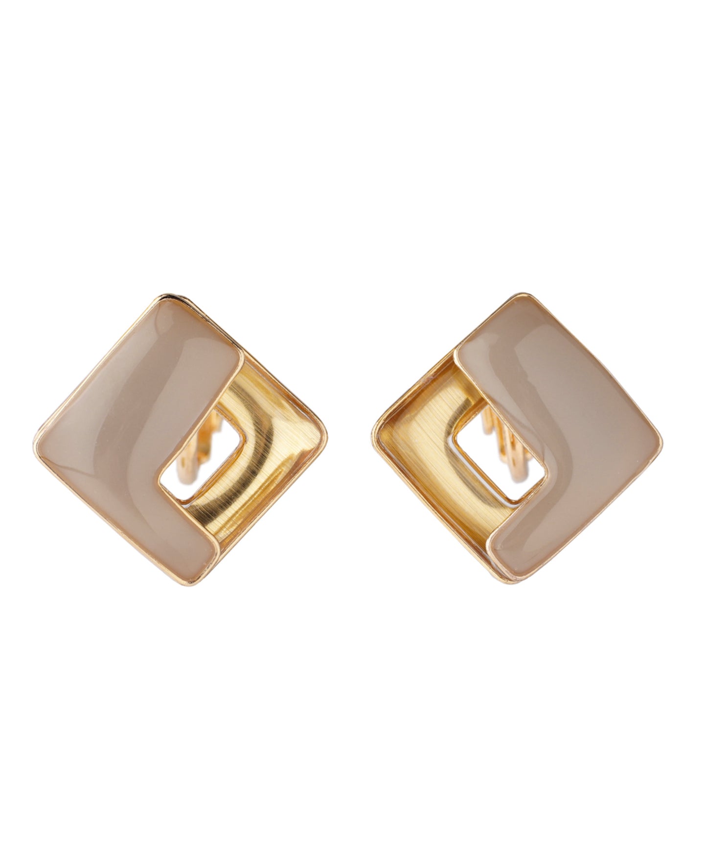 Bicolor Clip On Earrings[Sheerchic]