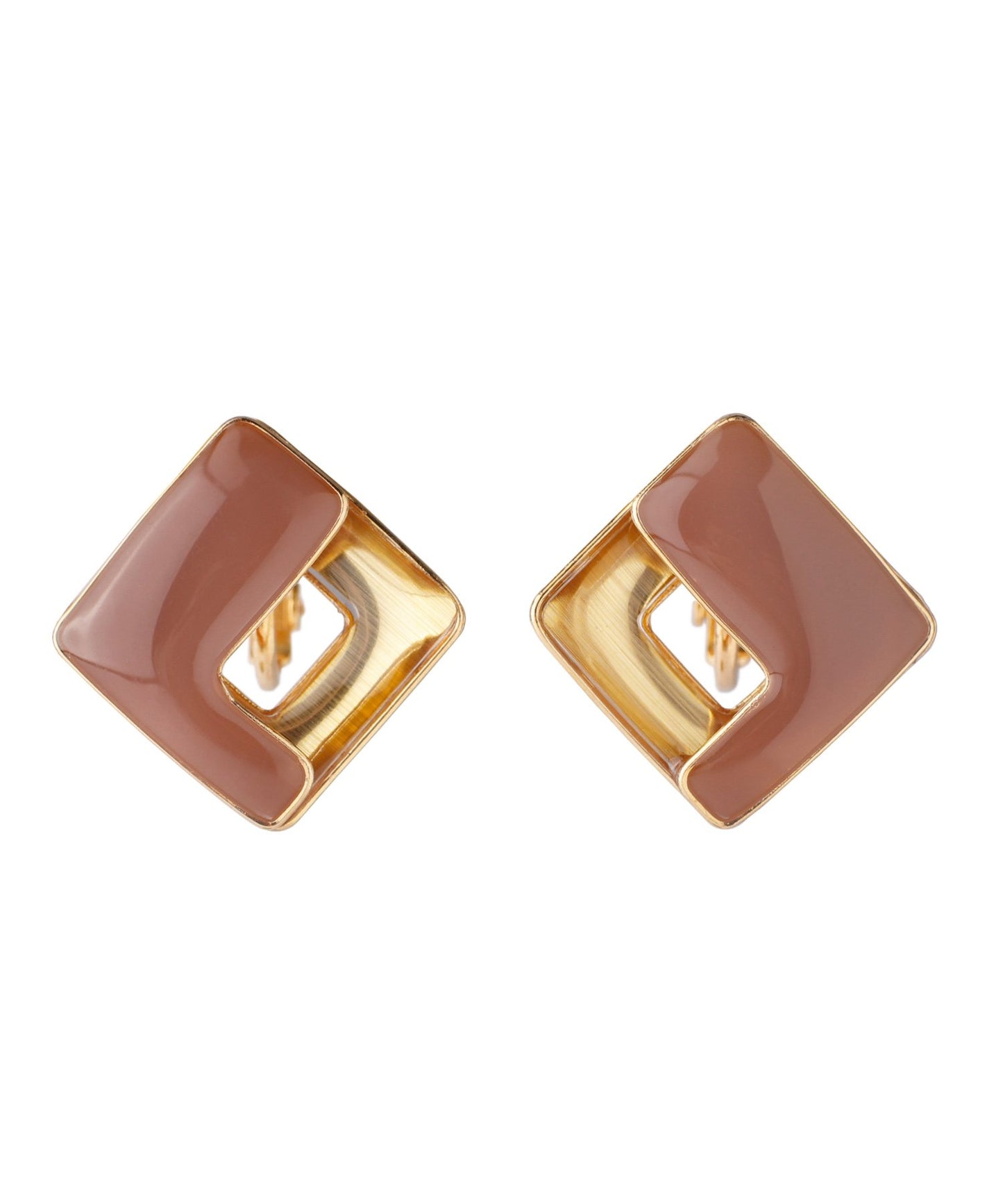 Bicolor Clip On Earrings[Sheerchic]