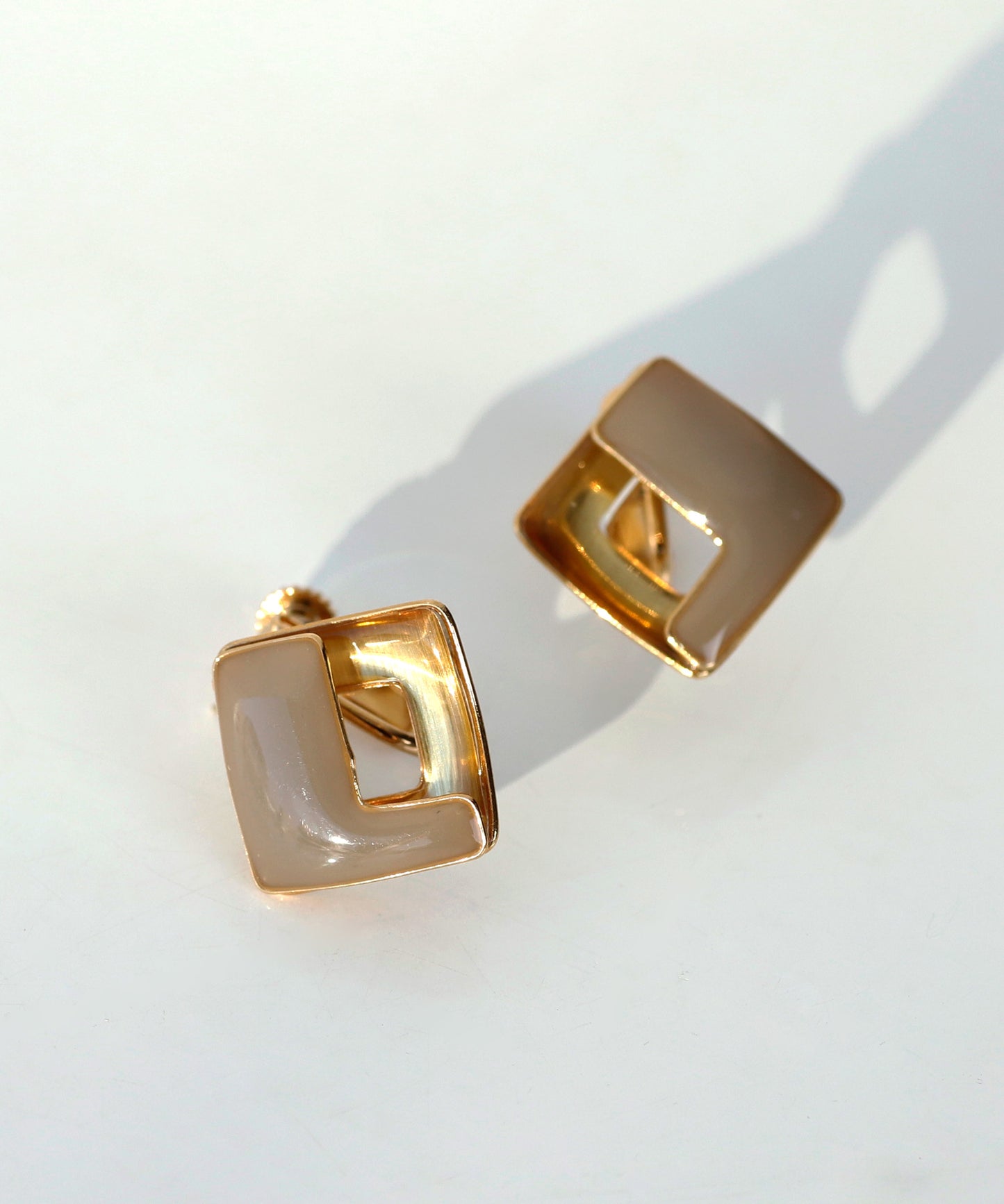 Bicolor Clip On Earrings[Sheerchic]
