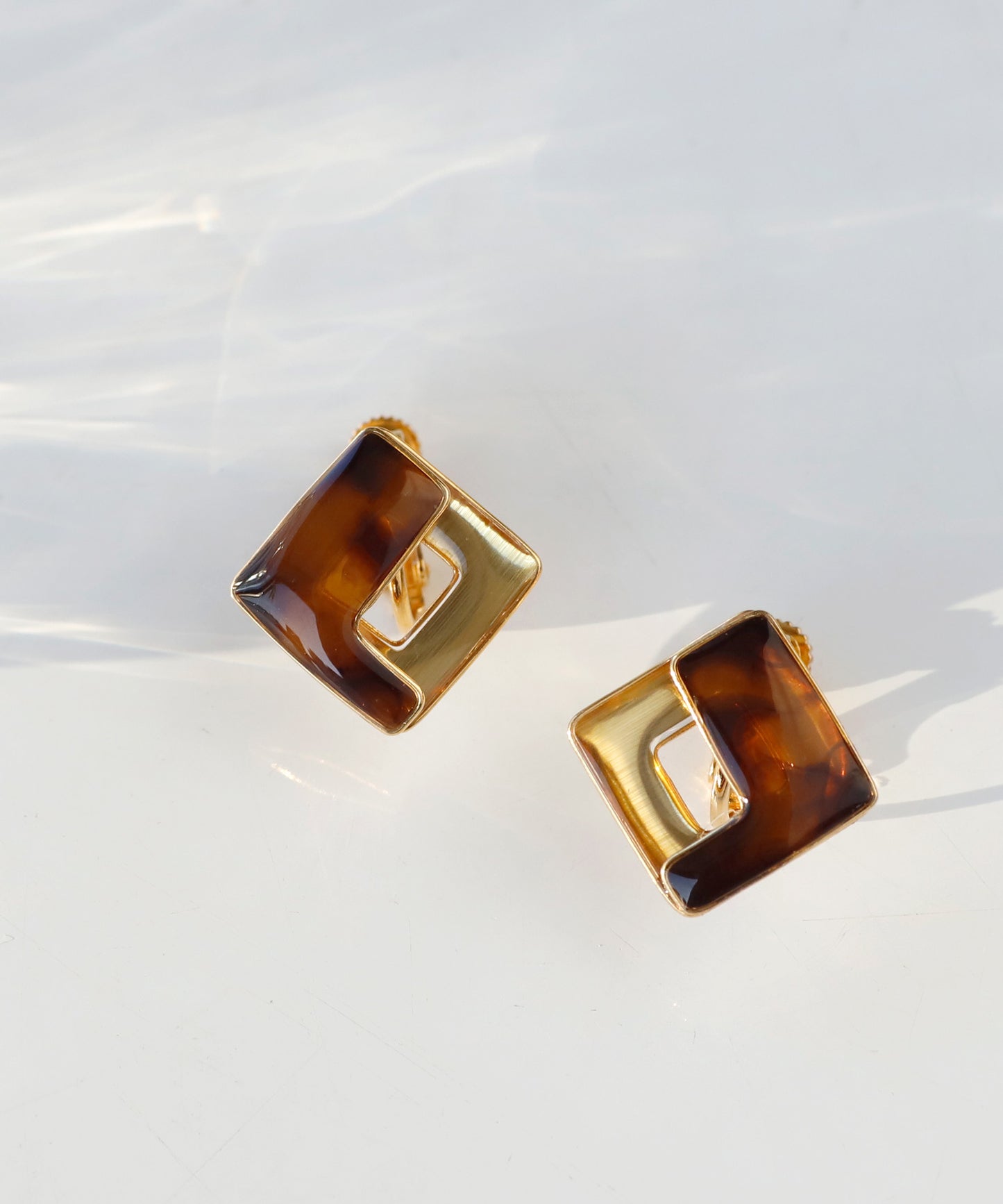 Bicolor Clip On Earrings[Sheerchic]