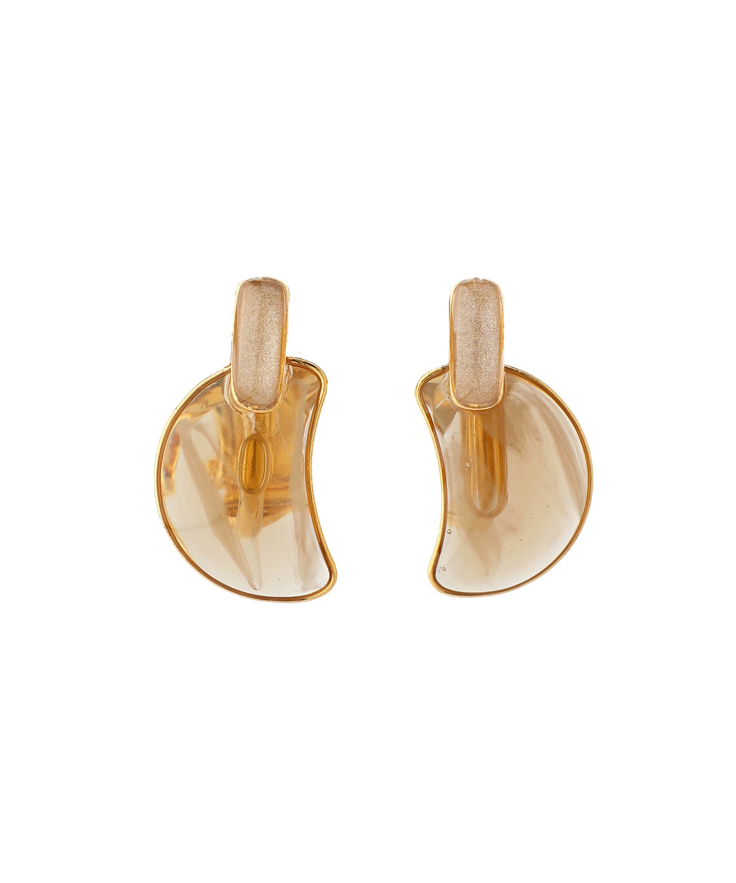 Marble Clip On Earrings [Sheerchic]