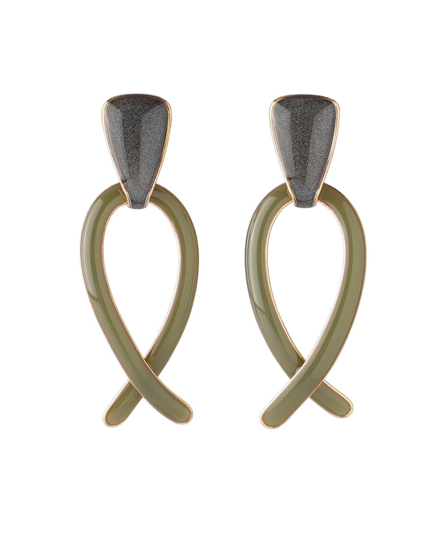 Color Twisted Earrings[Sheerchic]