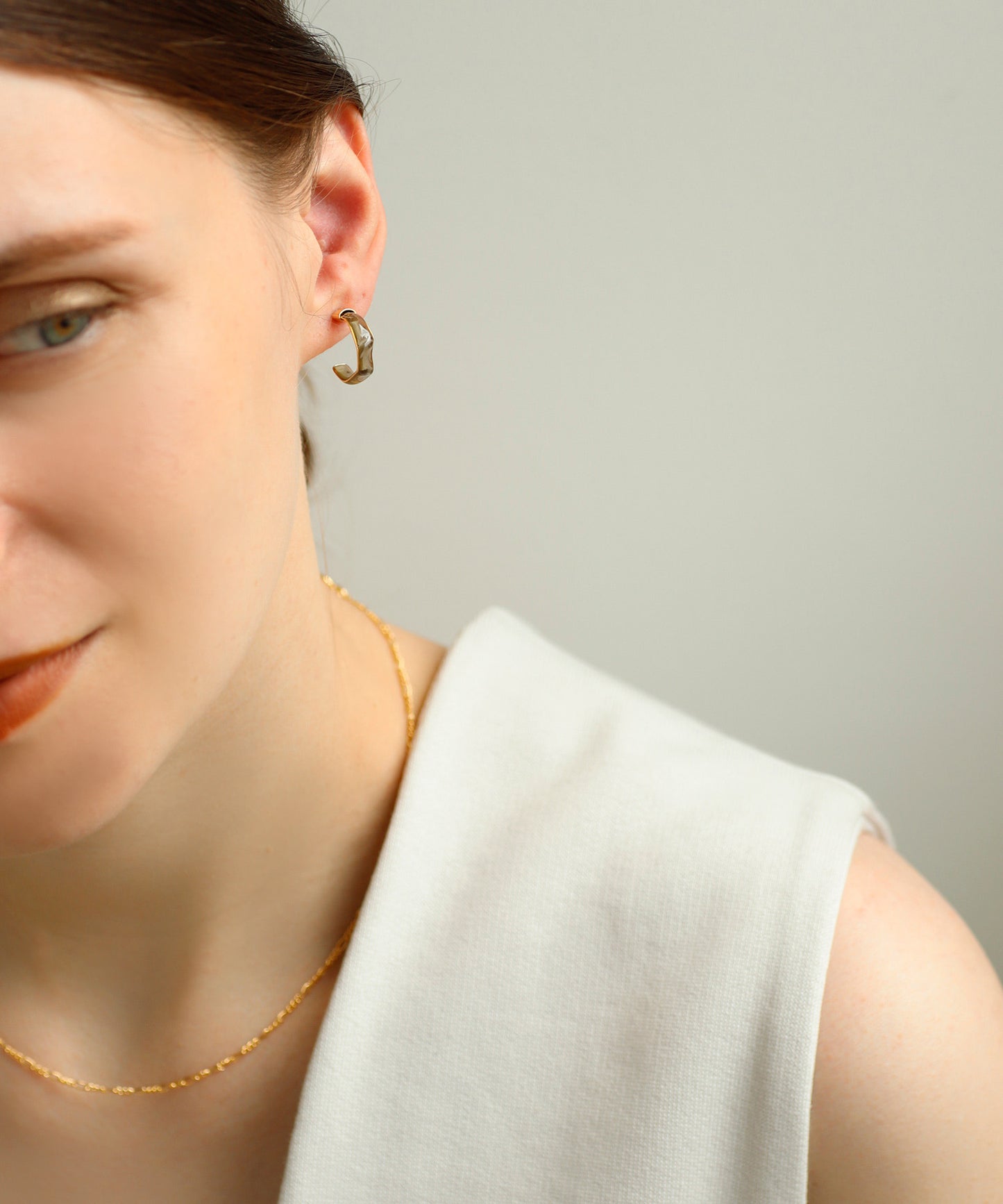 Nuance Hoop Earrings [S][Sheerchic]