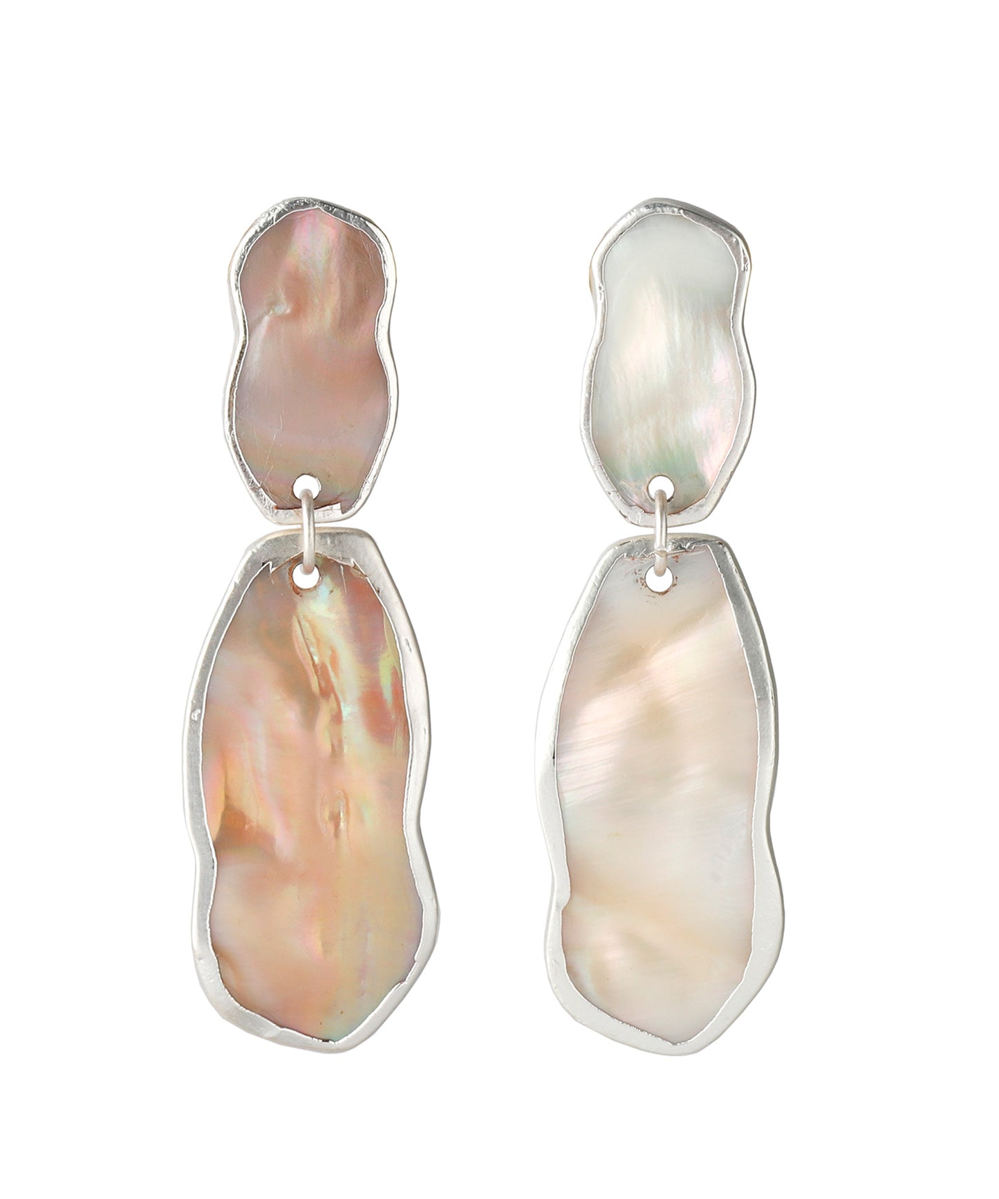 Nuance Shell Plate Clip On Earrings [Ownideal]