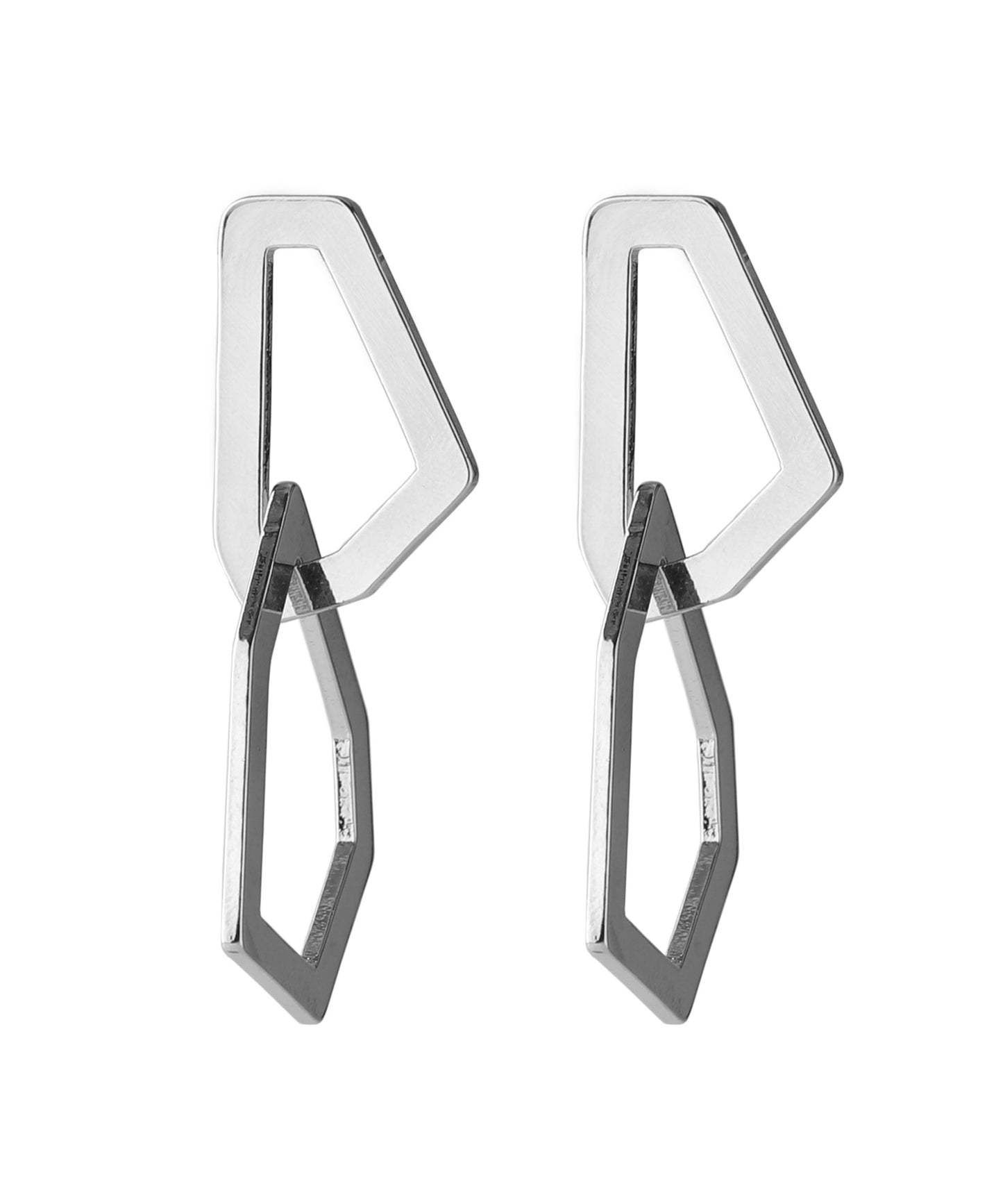 Metal Pentagon Earrings[Ownideal]