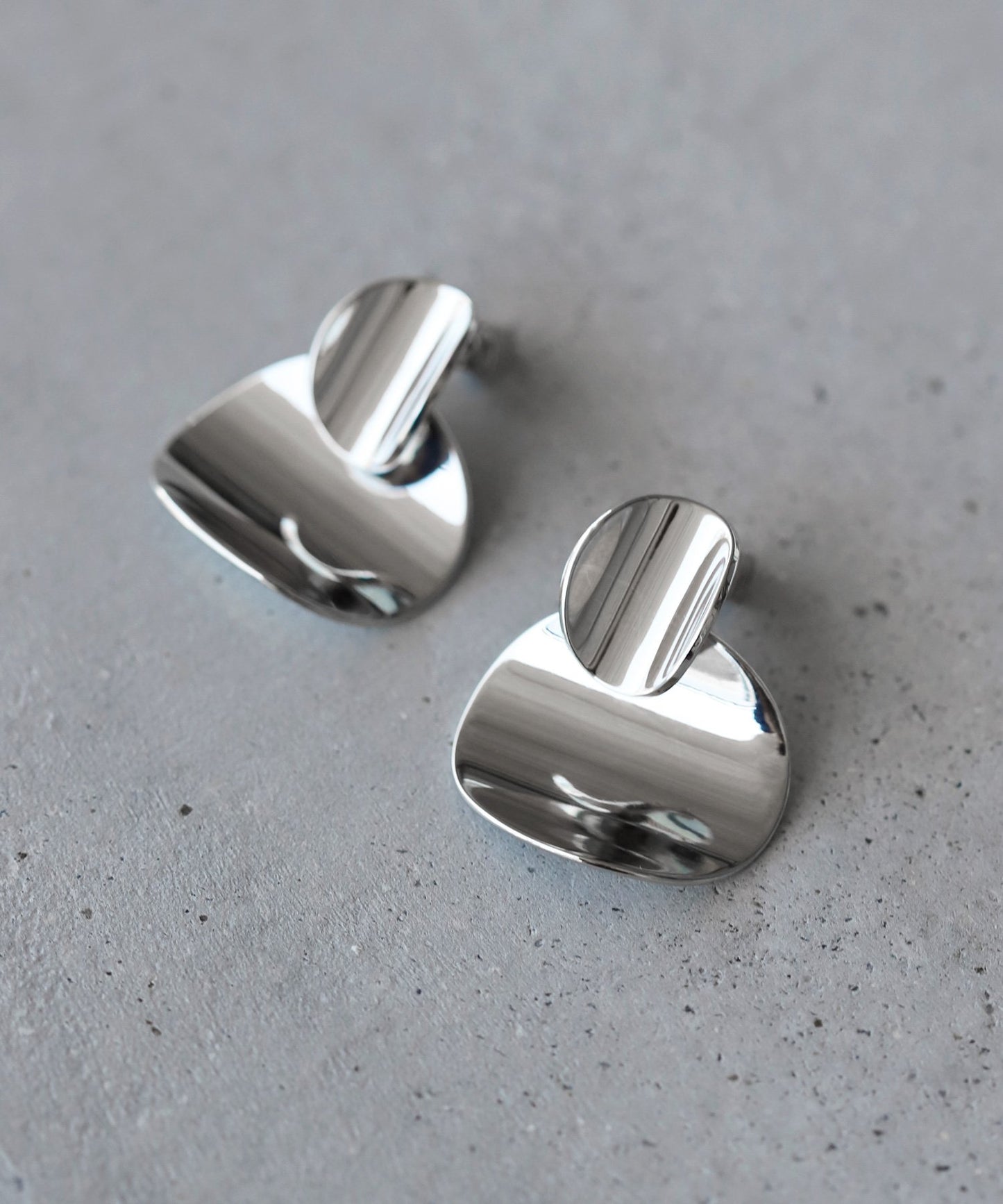 Metal Plate Earrings[Ownideal]