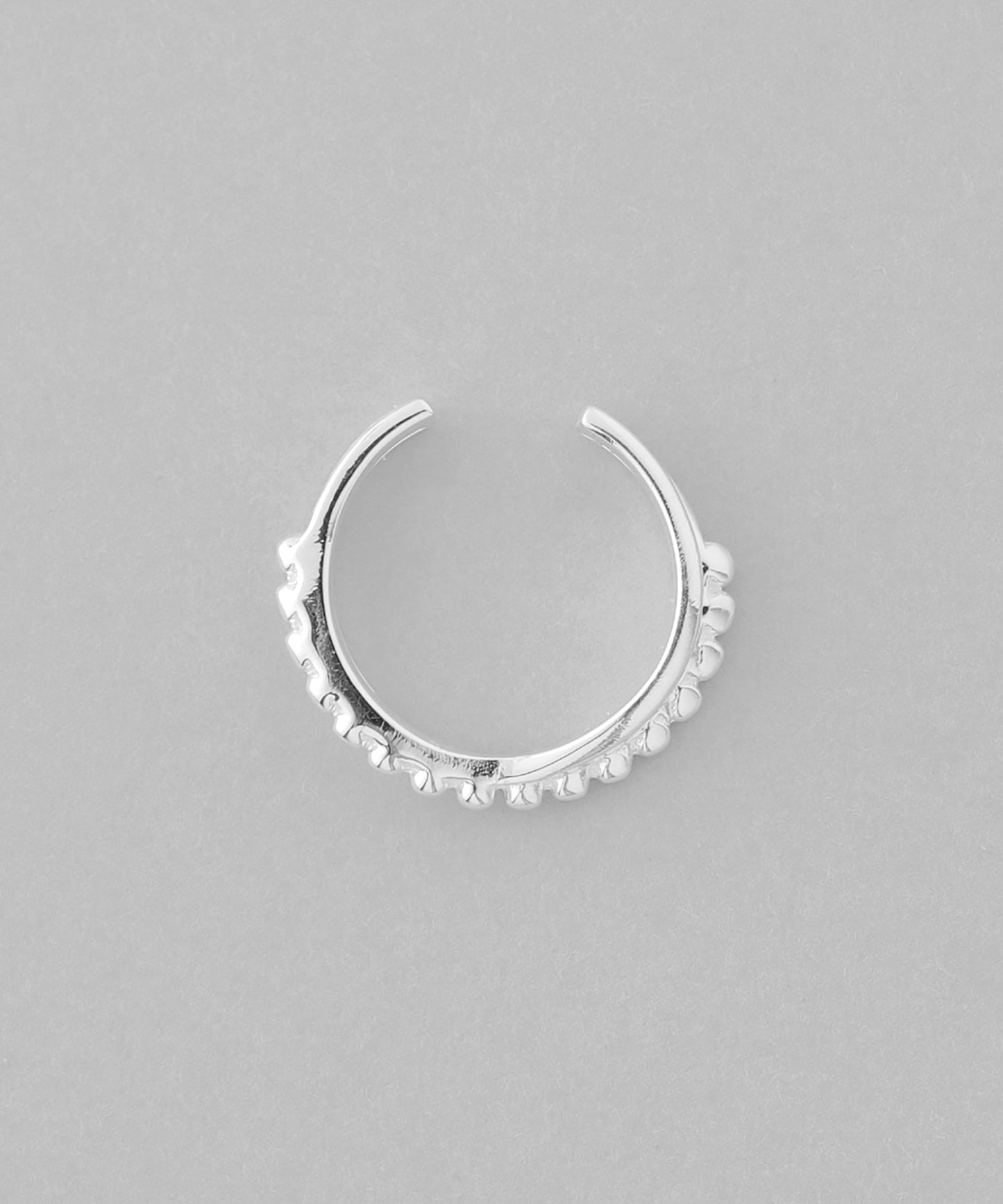 Cross line Ear cuff [925 silver][Basic]
