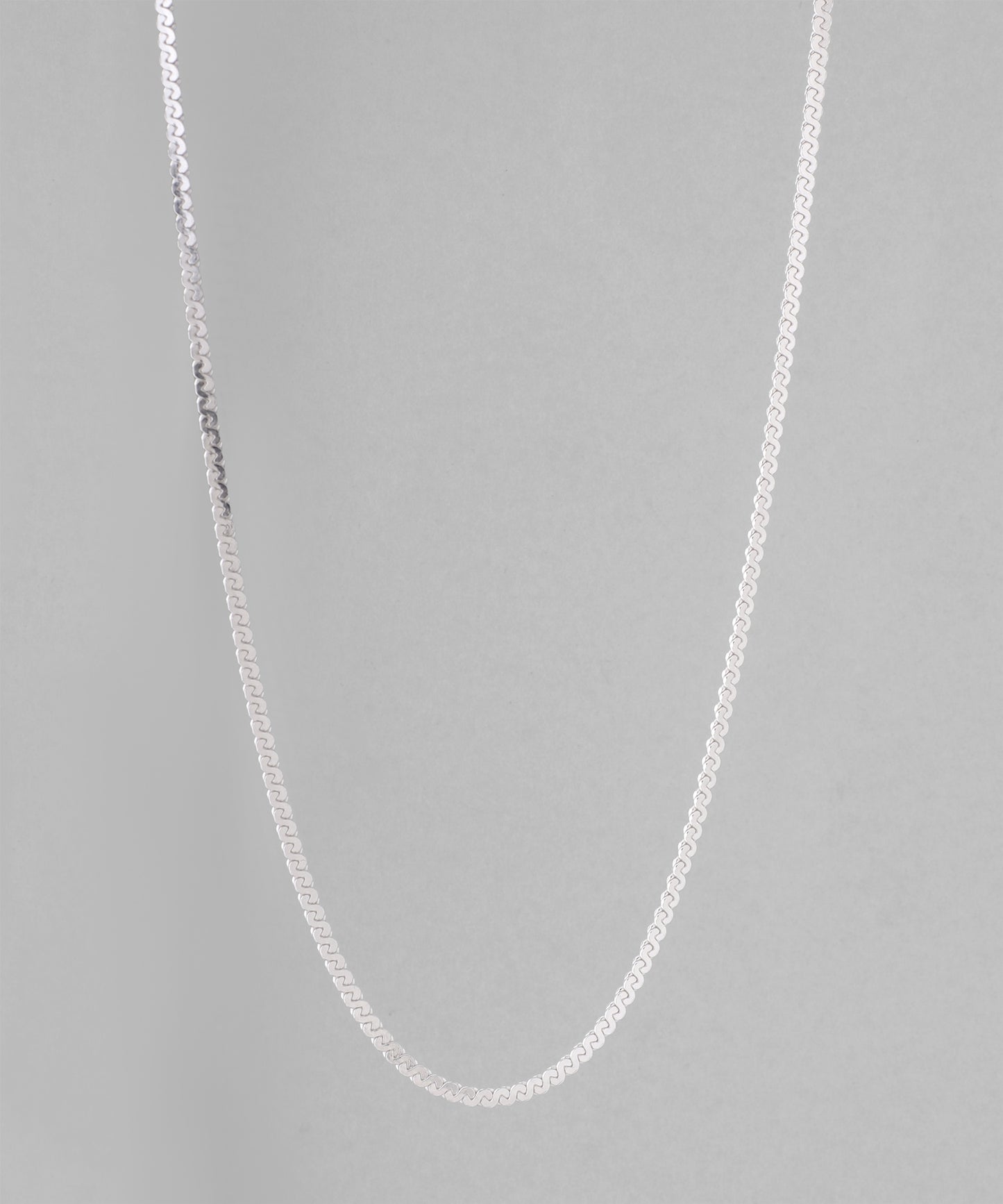 Flattened Chain Necklace [925 silver][Basic]