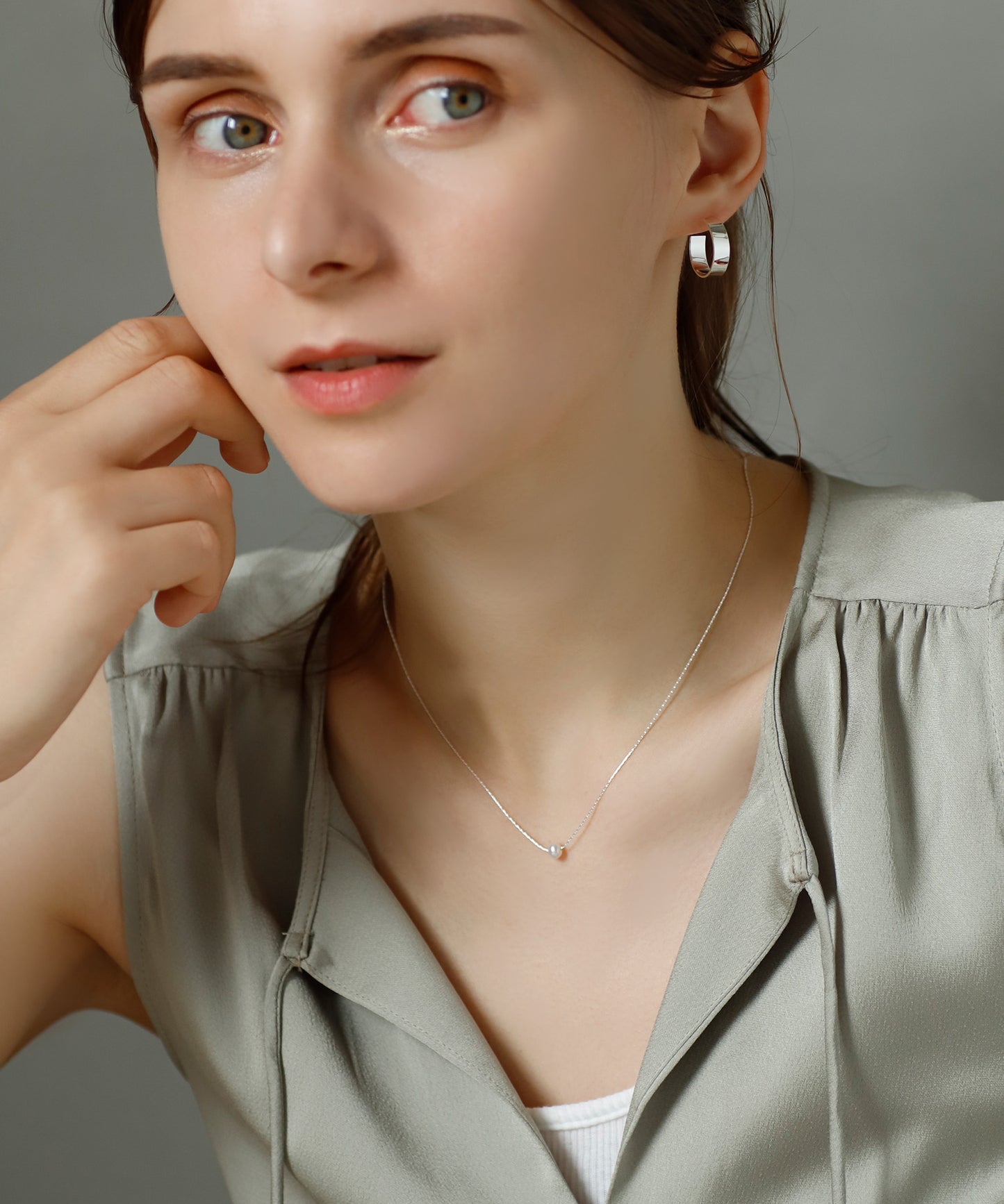 Pearl Necklace [925 silver][Basic]